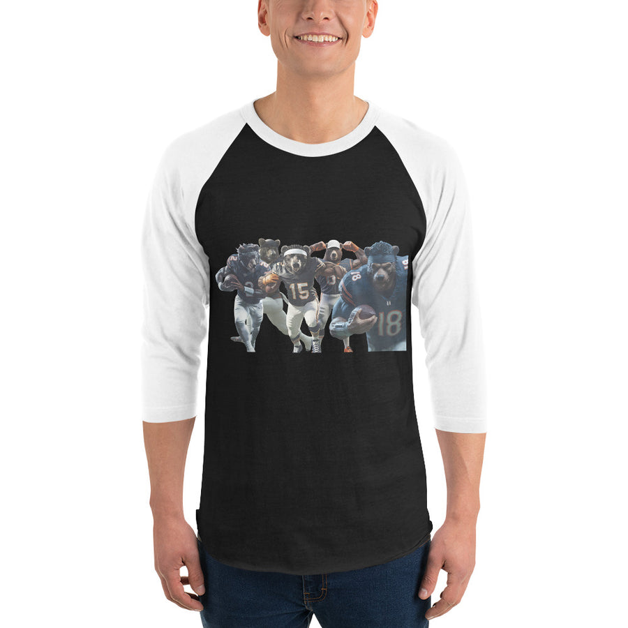 Bears M 5 3/4 sleeve raglan shirt