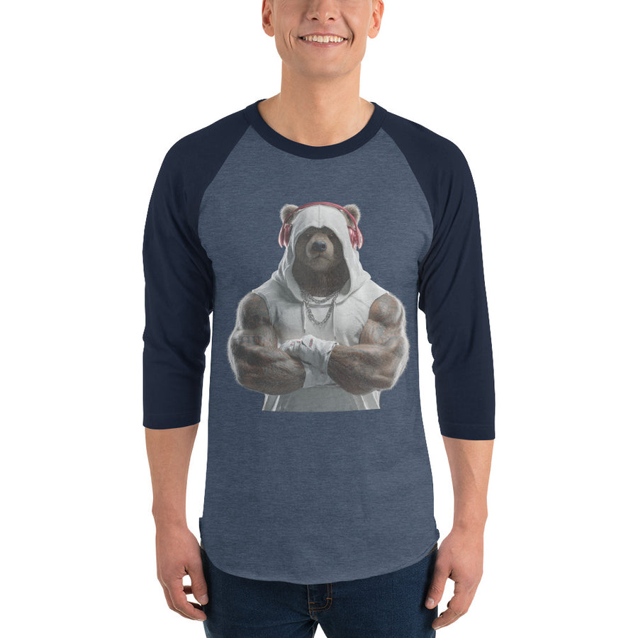 Bears M 17 3/4 sleeve raglan shirt
