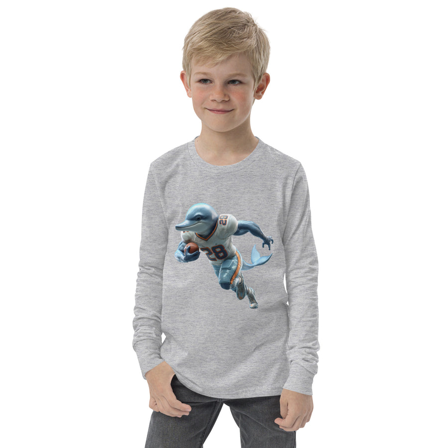 Dolphin 2 K Youth long sleeve tee