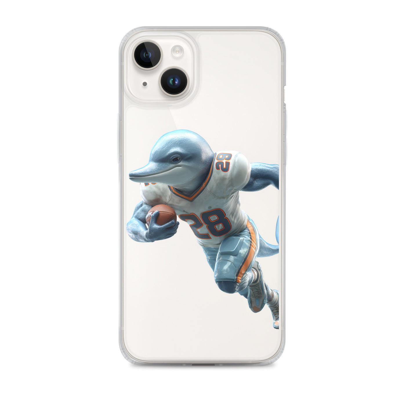 Dolphin 2 Clear Case for iPhone® iPhone 14 Plus