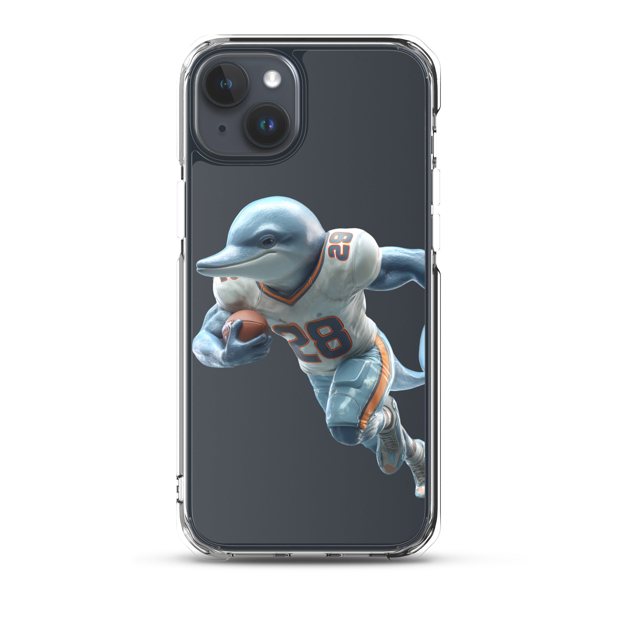 Dolphin 2 Clear Case for iPhone® iPhone 15 Plus