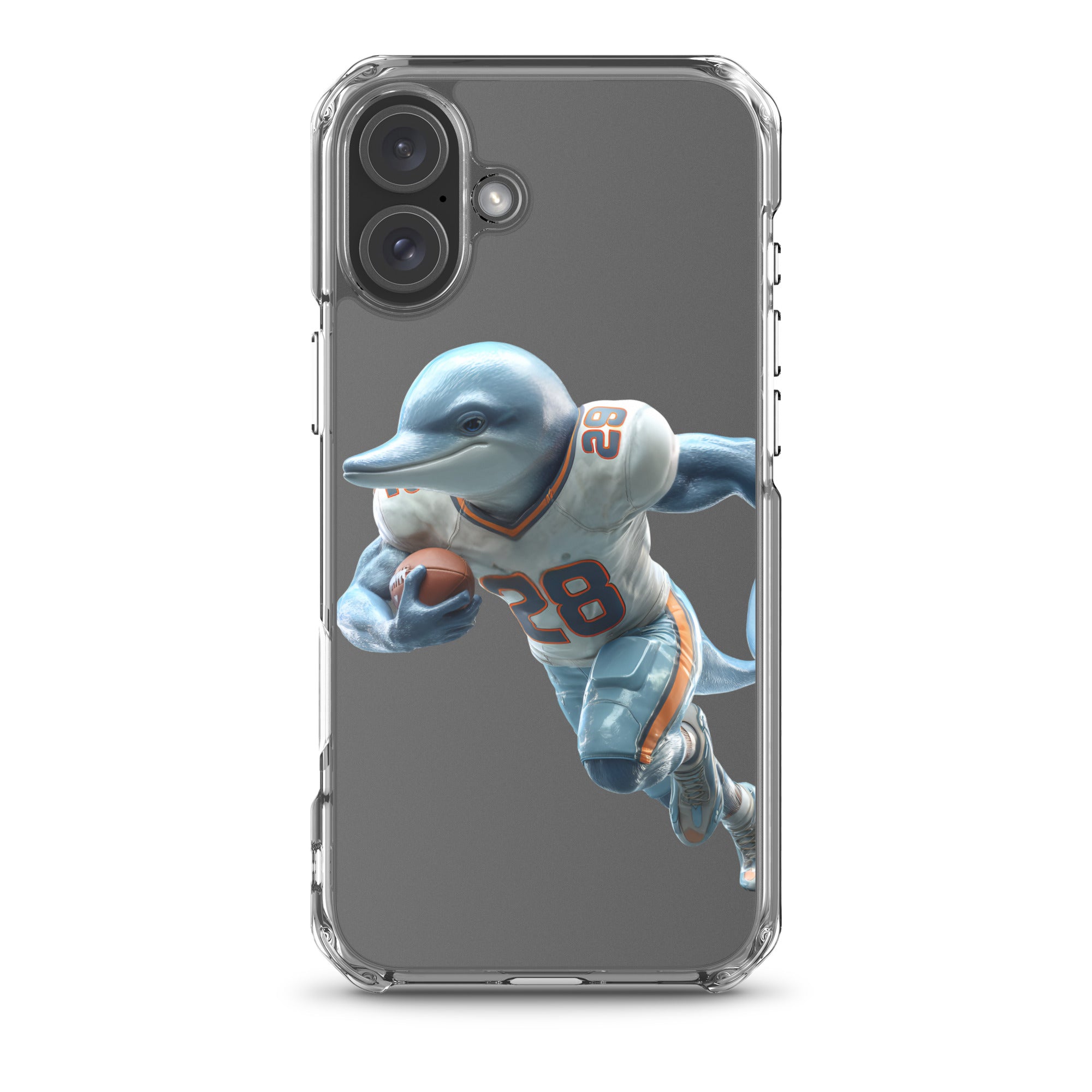 Dolphin 2 Clear Case for iPhone® iPhone 16 Plus