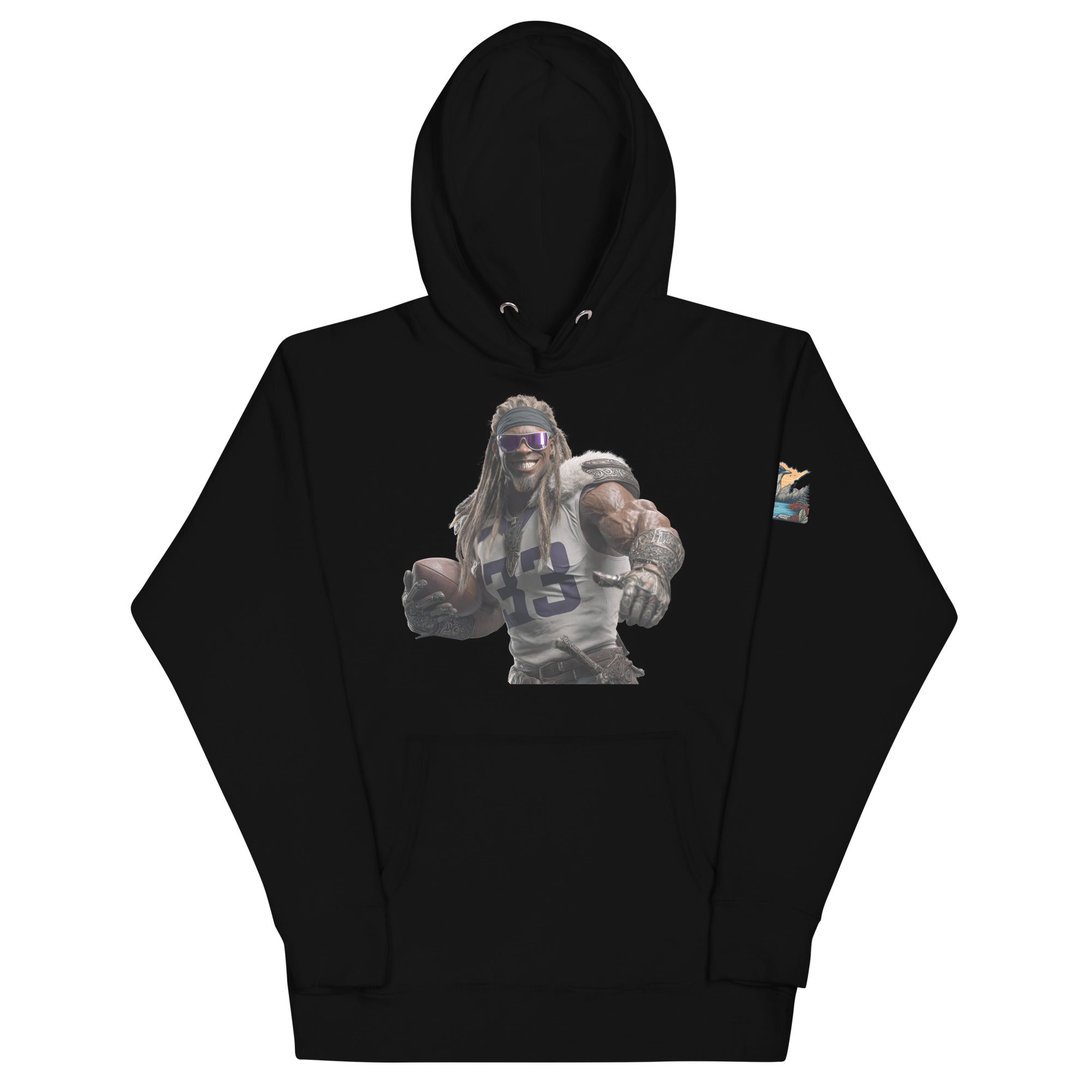 Viking 8 M Unisex Hoodie Black