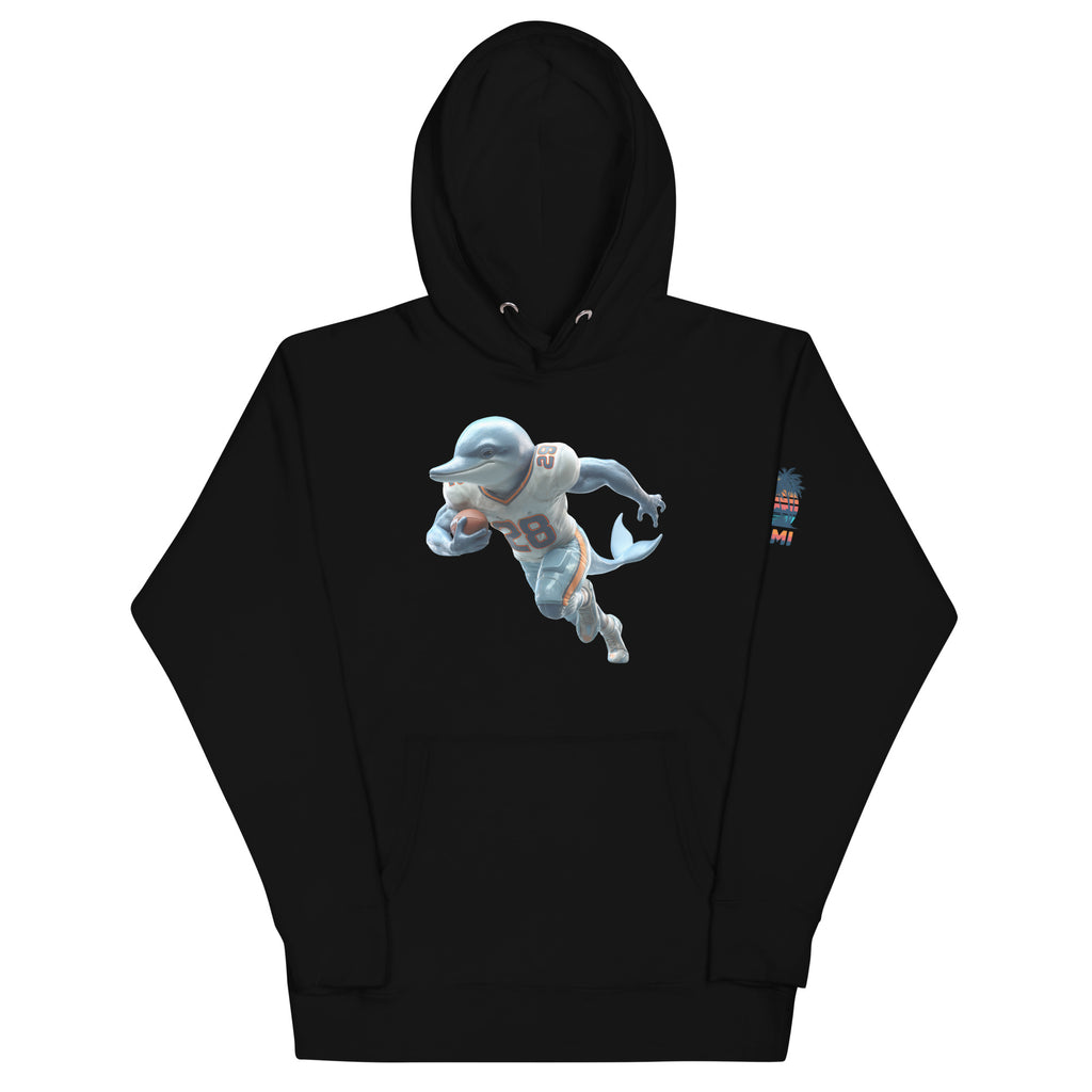Dolphin 2 M Unisex Hoodie Black