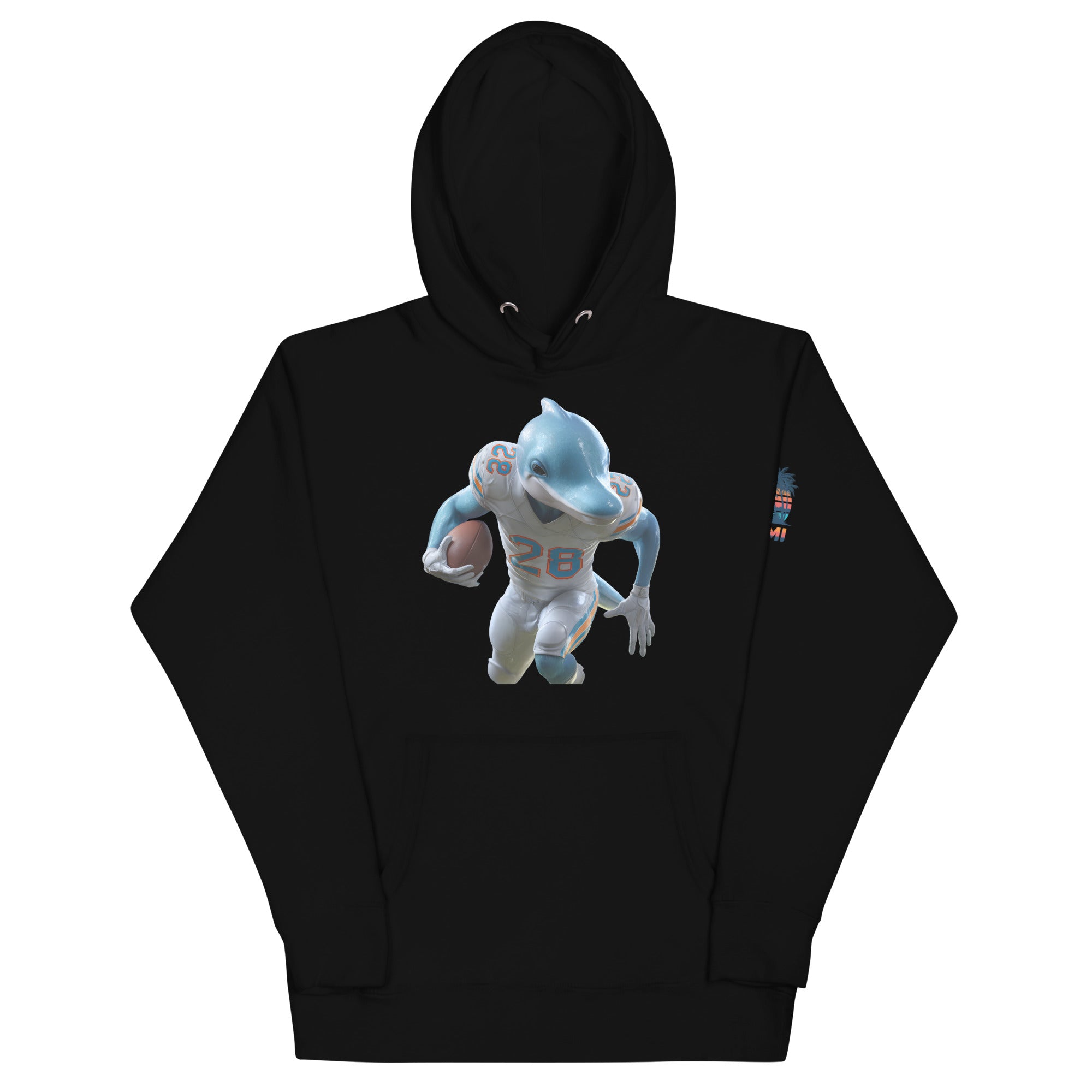 Dolphin 3 M Unisex Hoodie Black