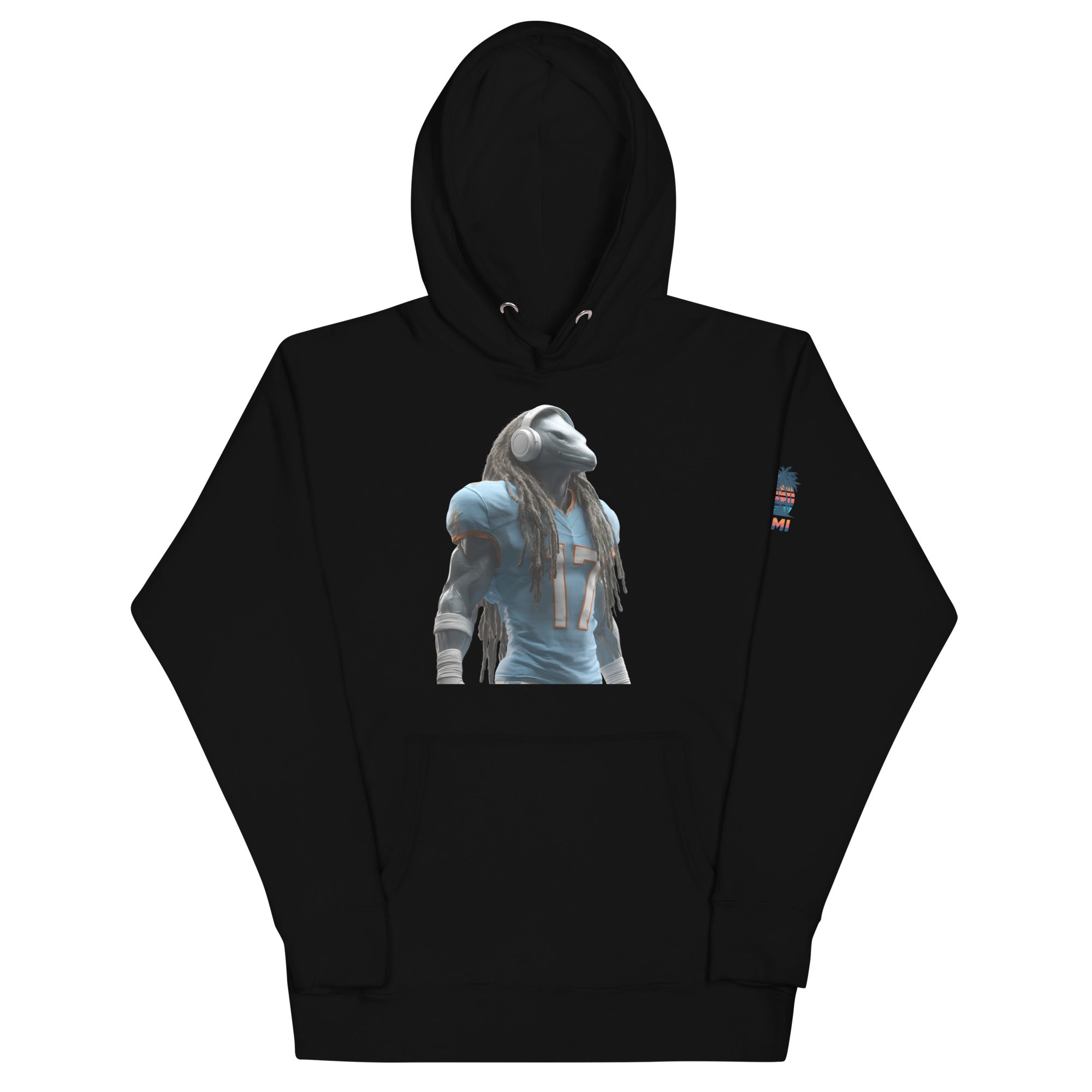 Dolphin 6 M Unisex Hoodie Black