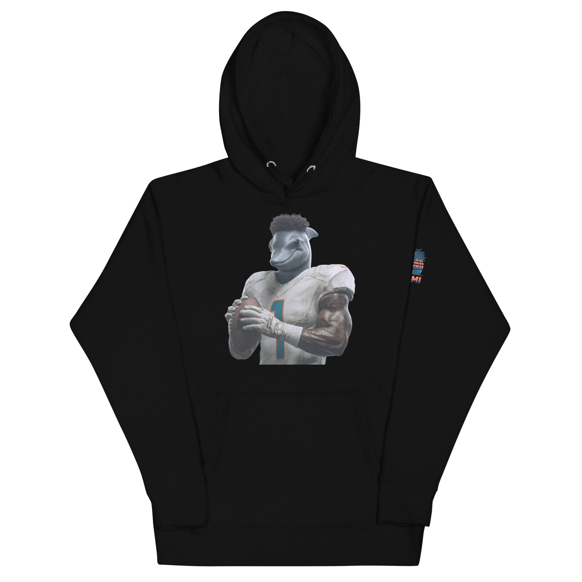Dolphin 7 M Unisex Hoodie Black