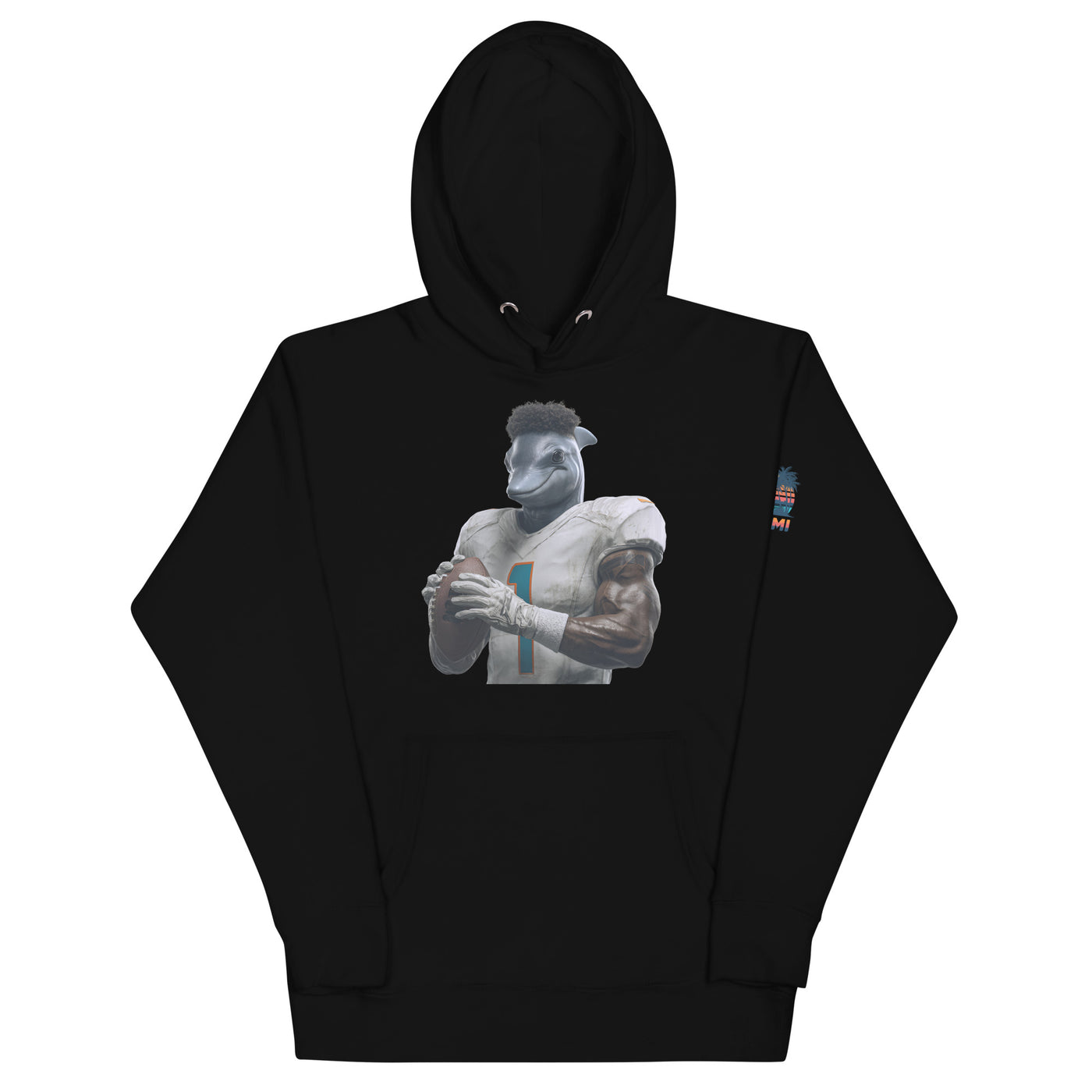 Dolphin 7 M Unisex Hoodie Black