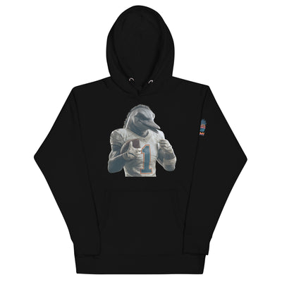 Dolphin 8 M Unisex Hoodie Black