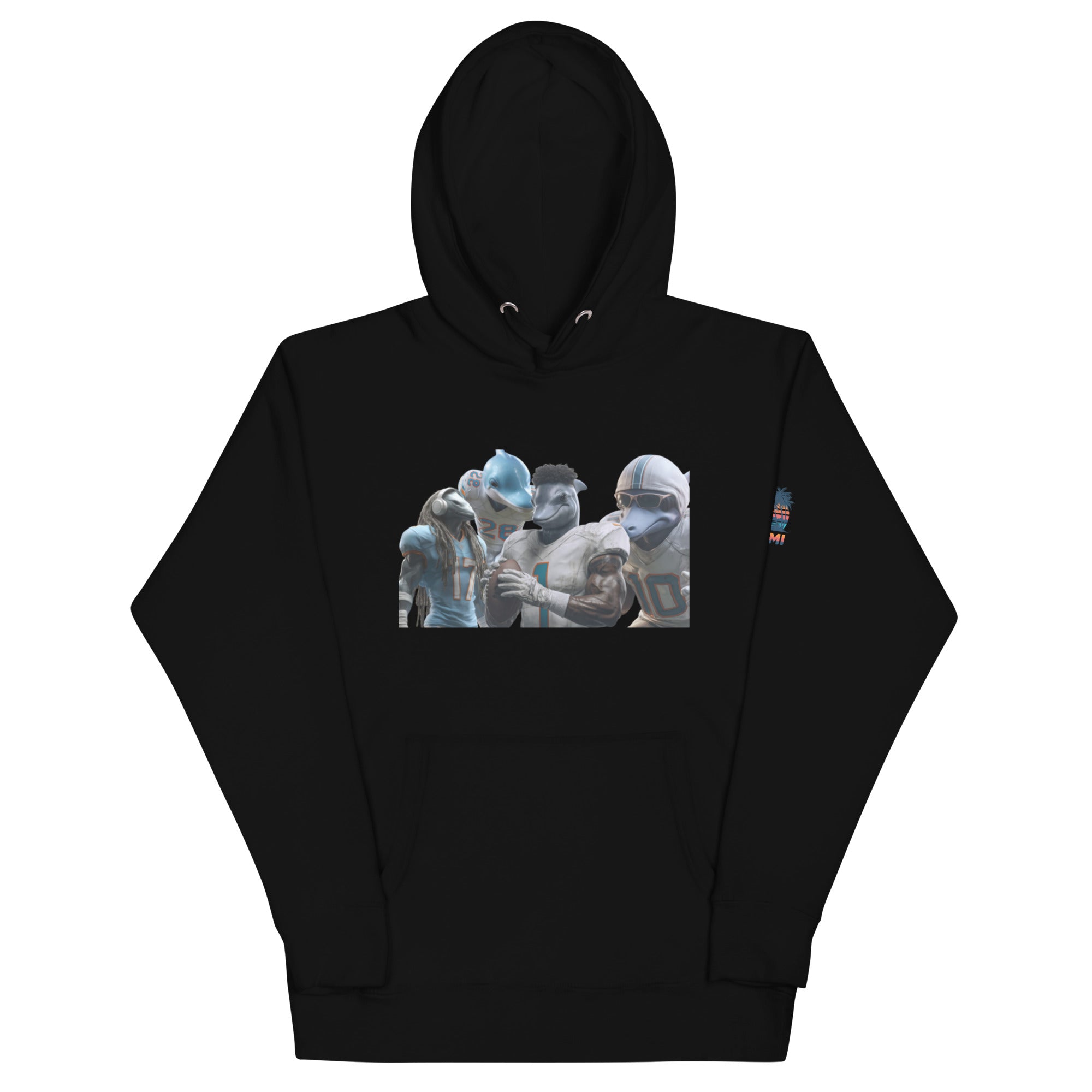 Dolphin 12 M Unisex Hoodie Black
