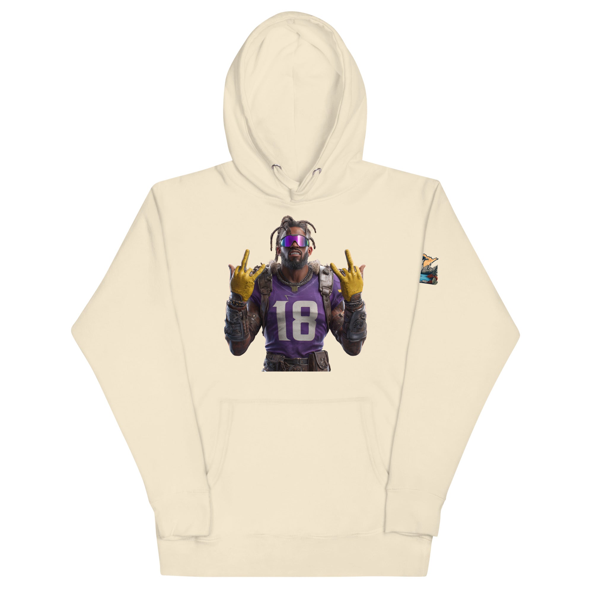 Viking 4 M Unisex Hoodie Bone