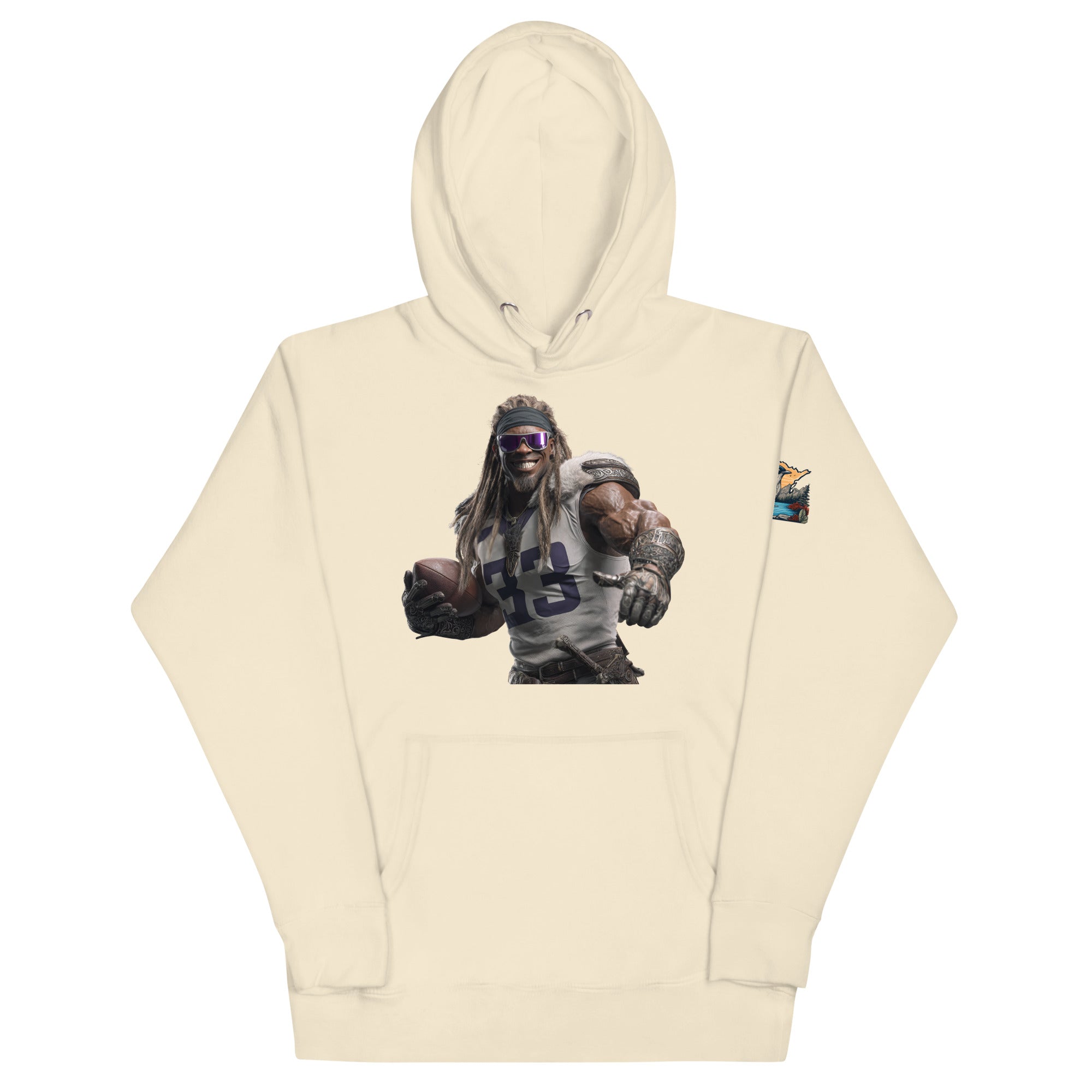 Viking 8 M Unisex Hoodie Bone