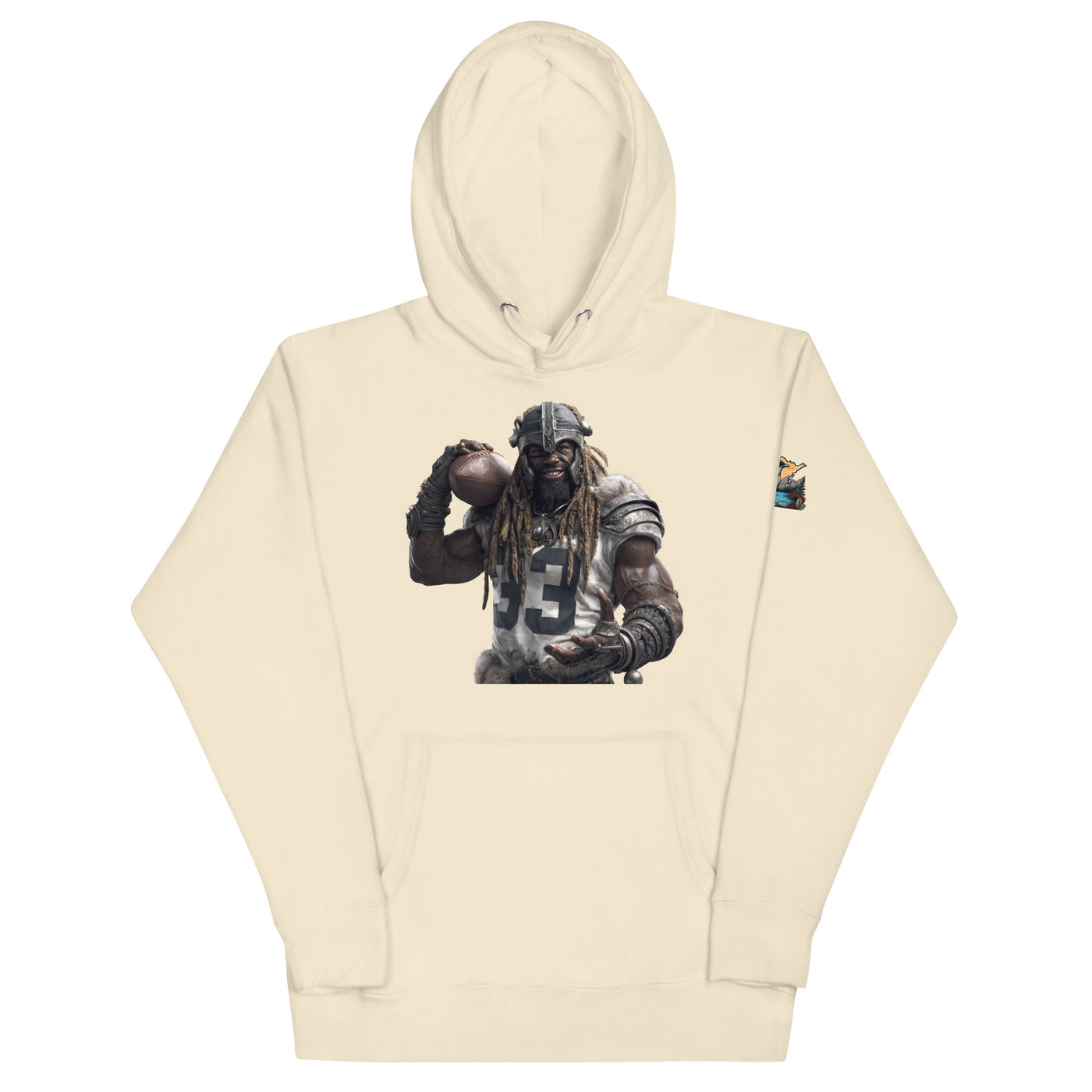 Viking 9 M Unisex Hoodie Bone