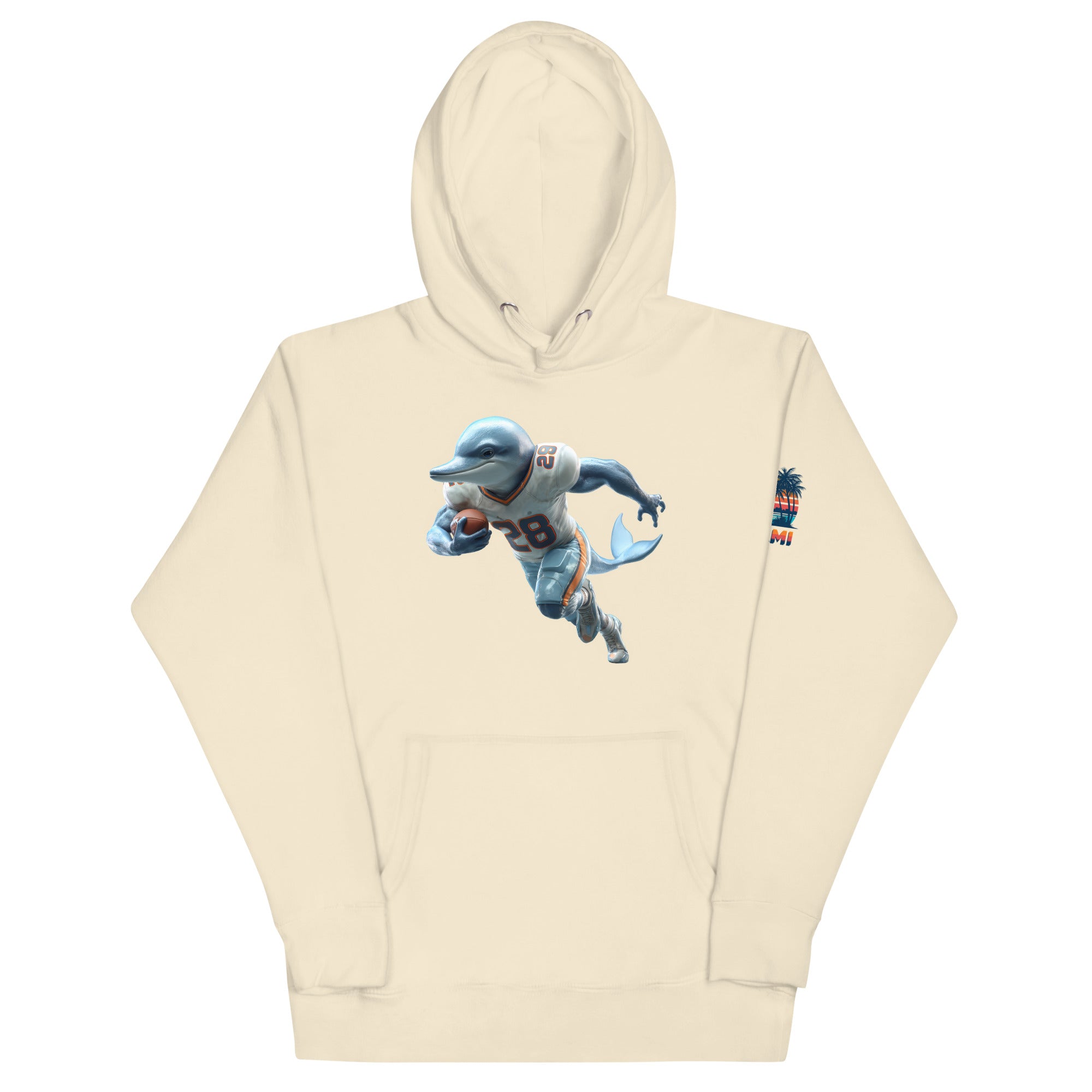 Dolphin 2 M Unisex Hoodie Bone