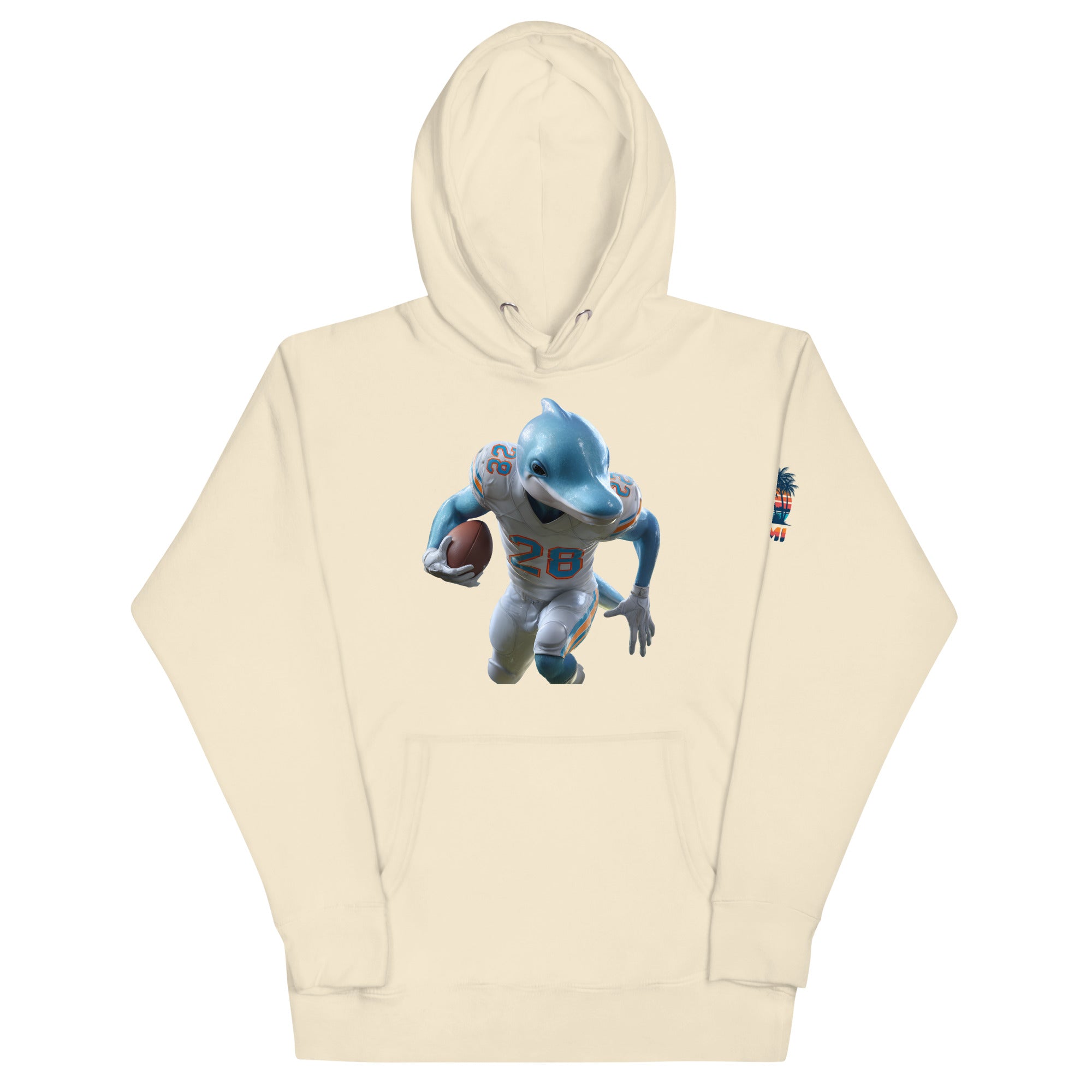 Dolphin 3 M Unisex Hoodie Bone