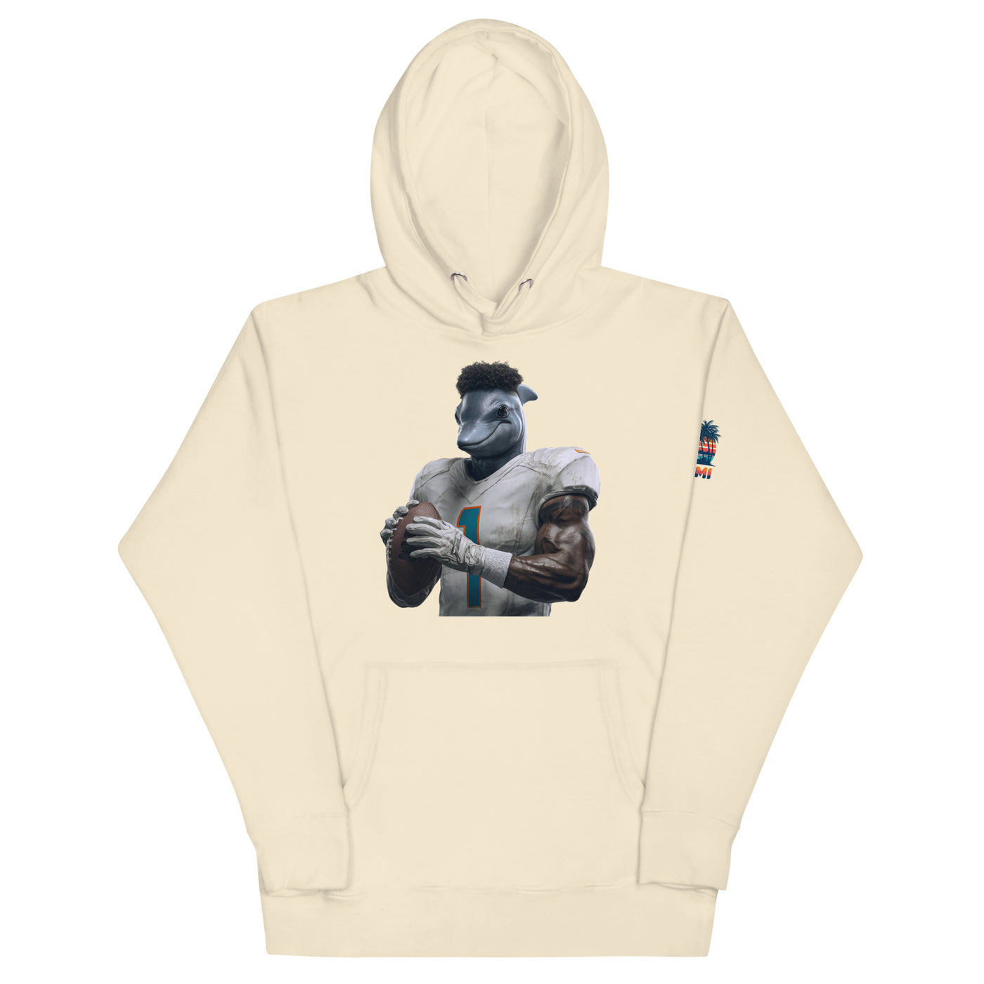 Dolphin 7 M Unisex Hoodie Bone