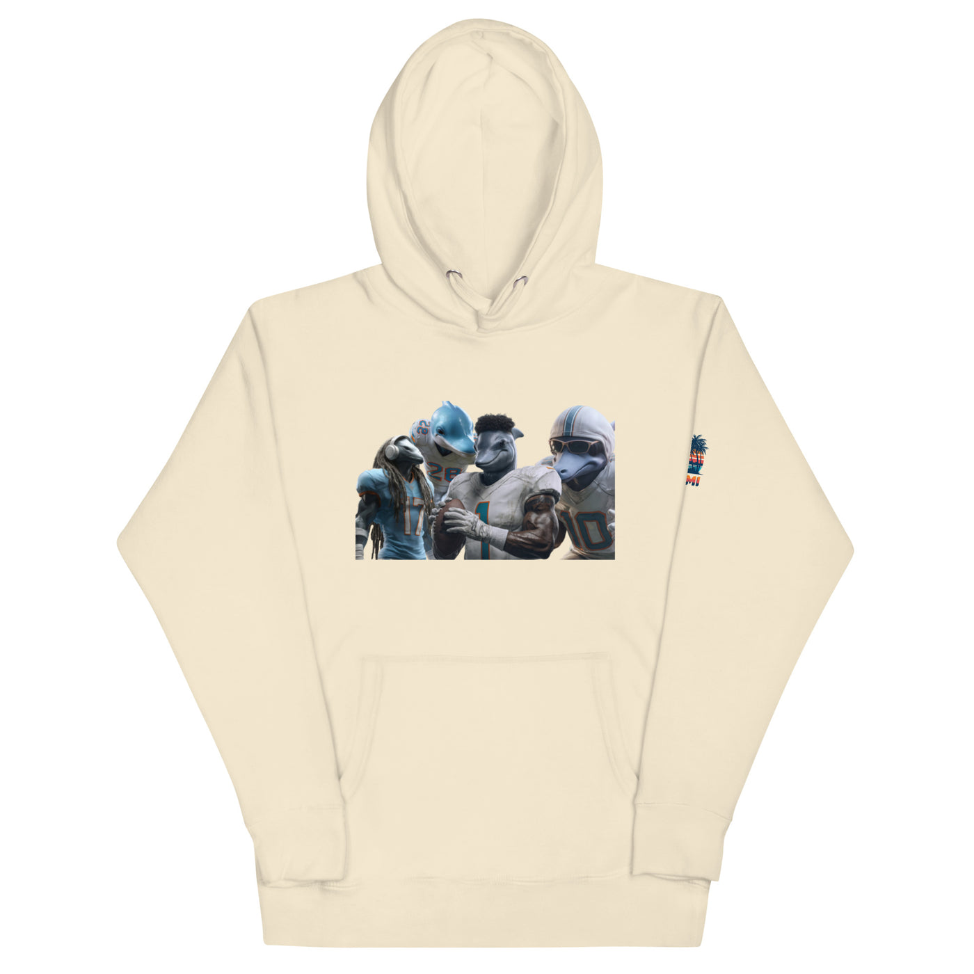 Dolphin 12 M Unisex Hoodie Bone