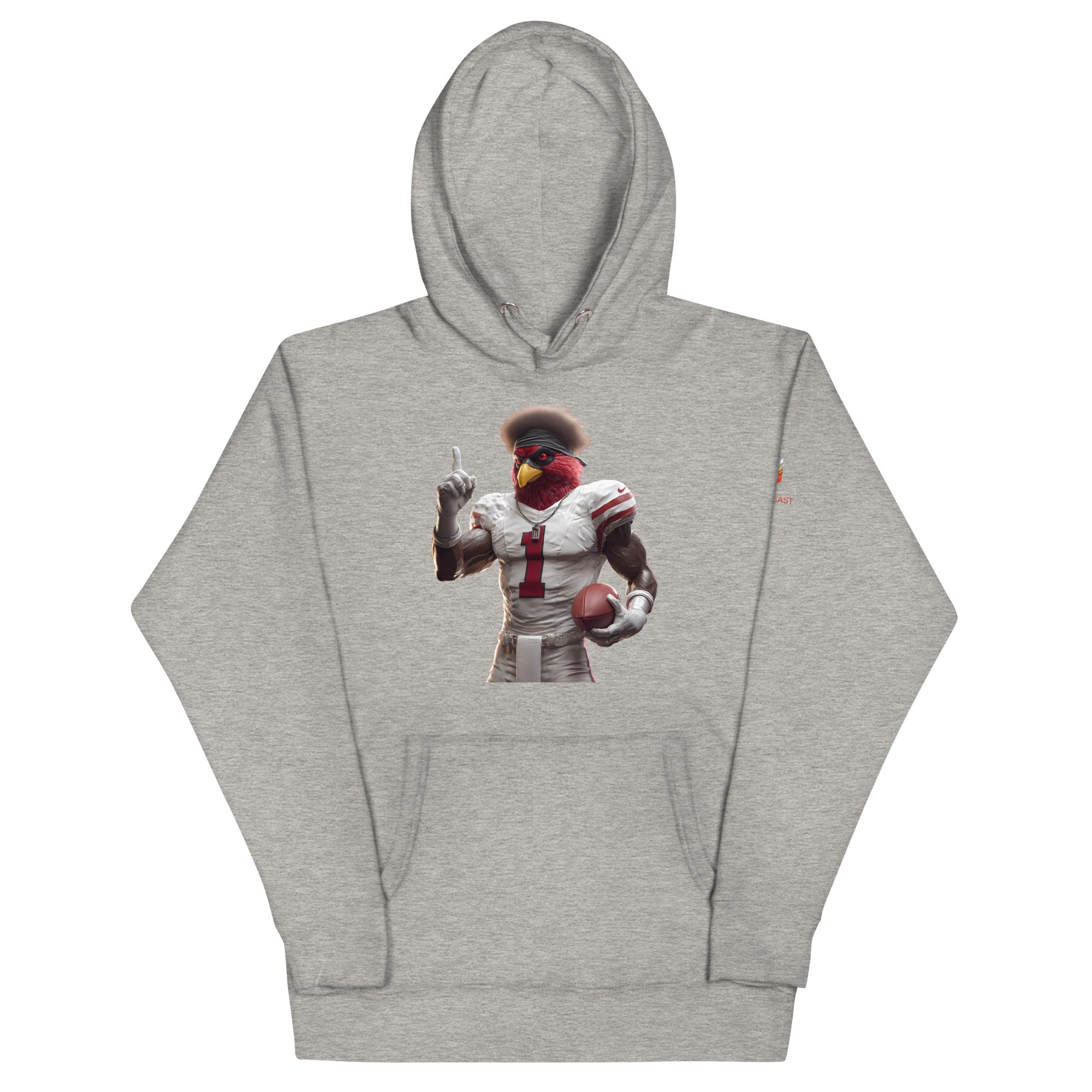 Cardinal 5 Men Unisex Hoodie Carbon Grey