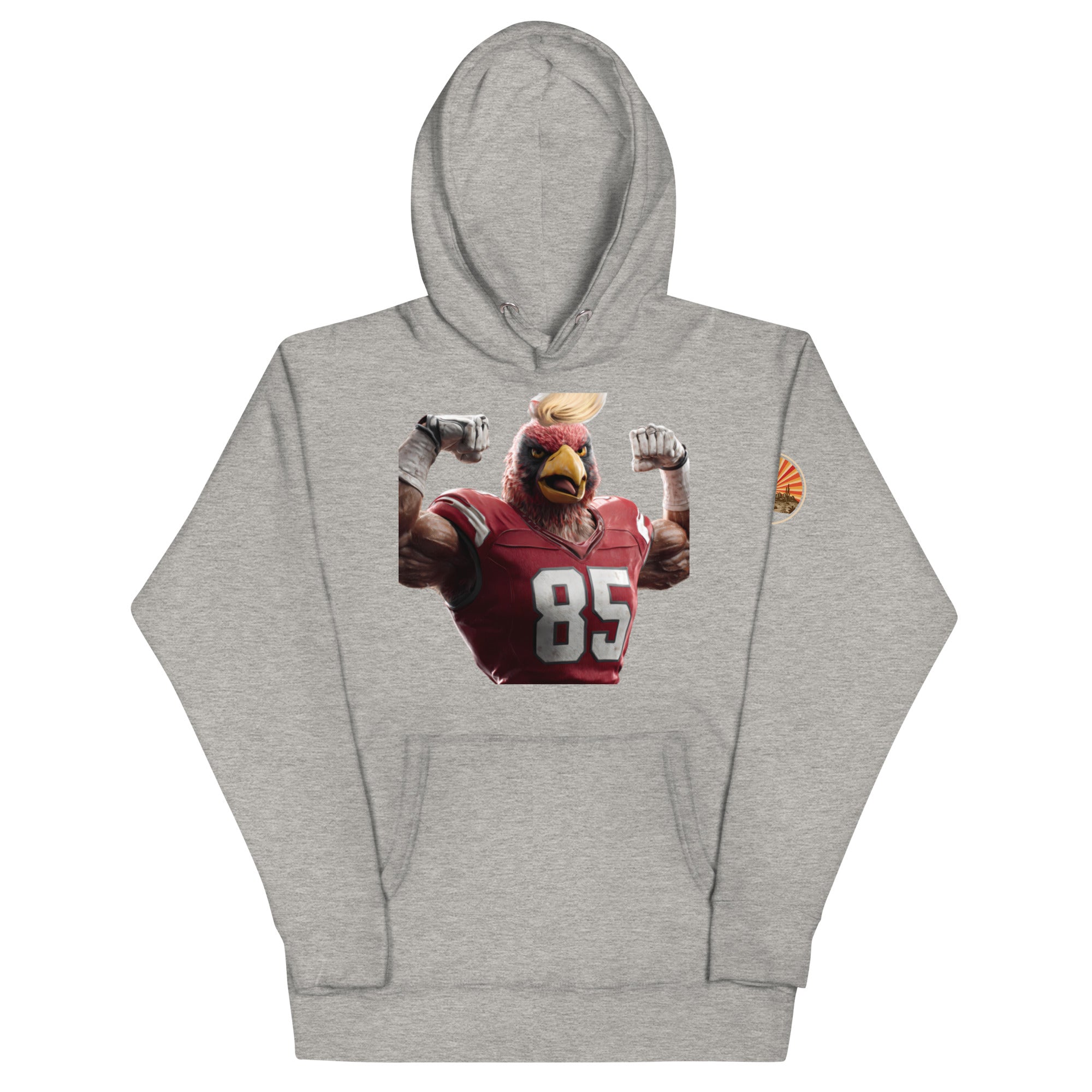 Cardinal 9 Men Unisex Hoodie Carbon Grey