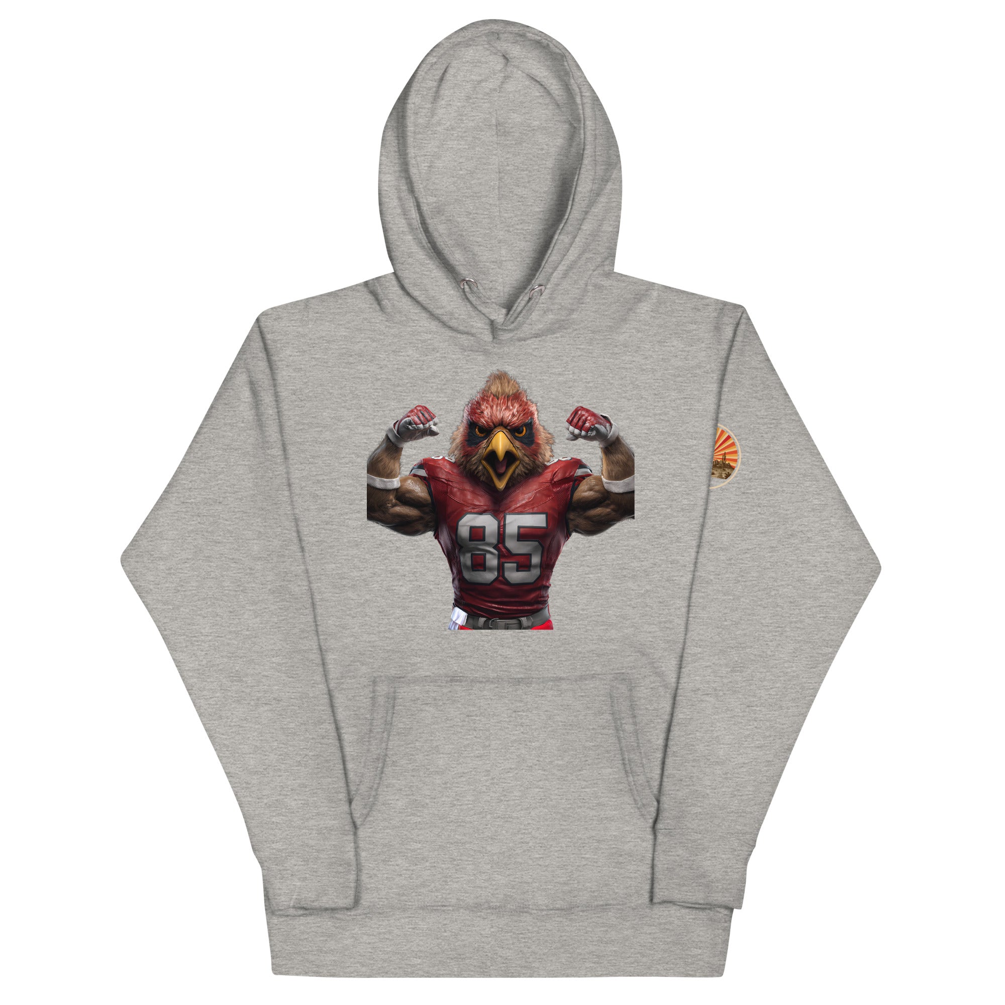 Cardinal 7 Men Unisex Hoodie Carbon Grey