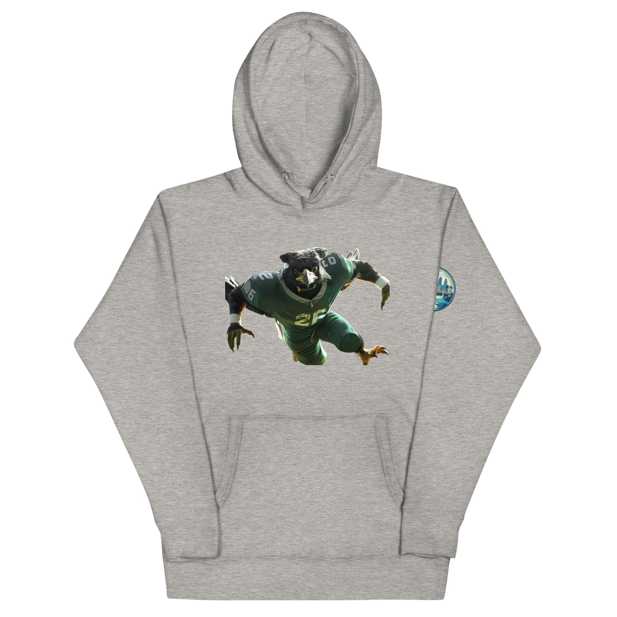 Eagle 3 Men Unisex Hoodie Carbon Grey