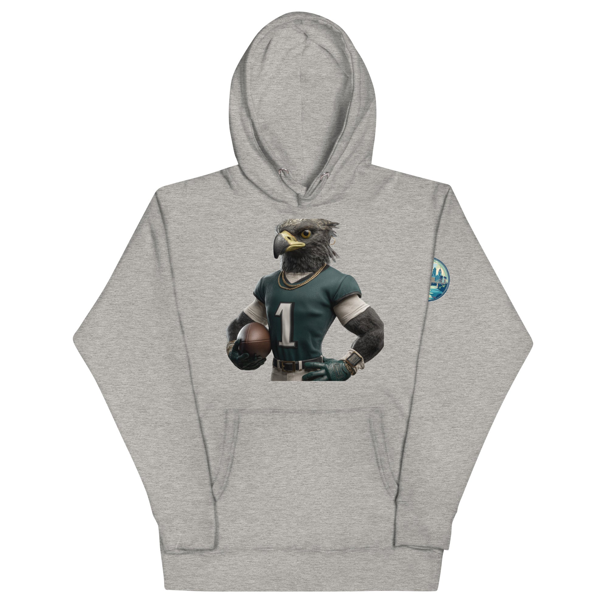 Eagle 4 Men Unisex Hoodie Carbon Grey