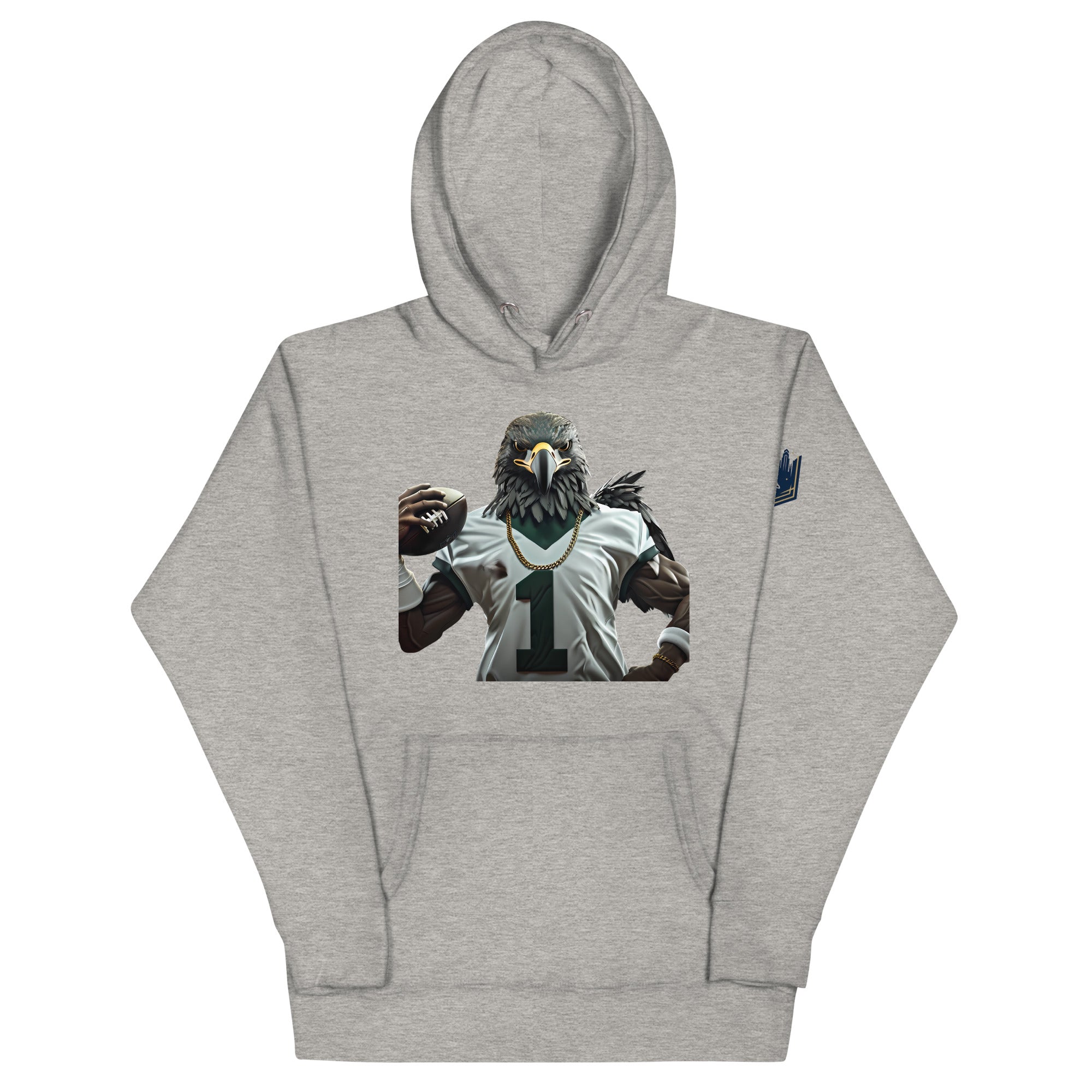 Eagle 10 m Unisex Hoodie Carbon Grey