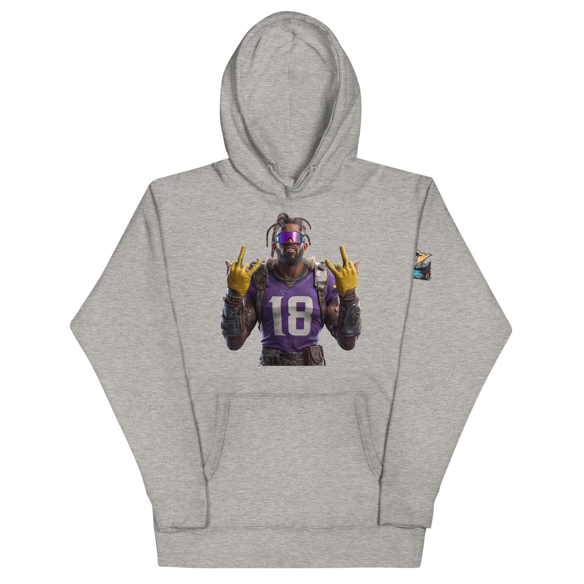 Viking 4 M Unisex Hoodie Carbon Grey