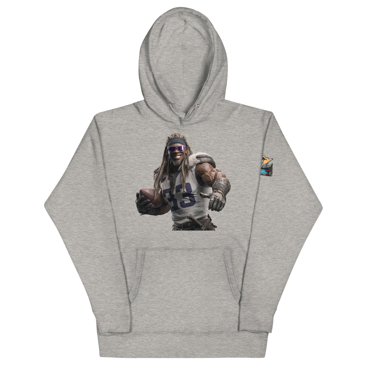 Viking 8 M Unisex Hoodie Carbon Grey