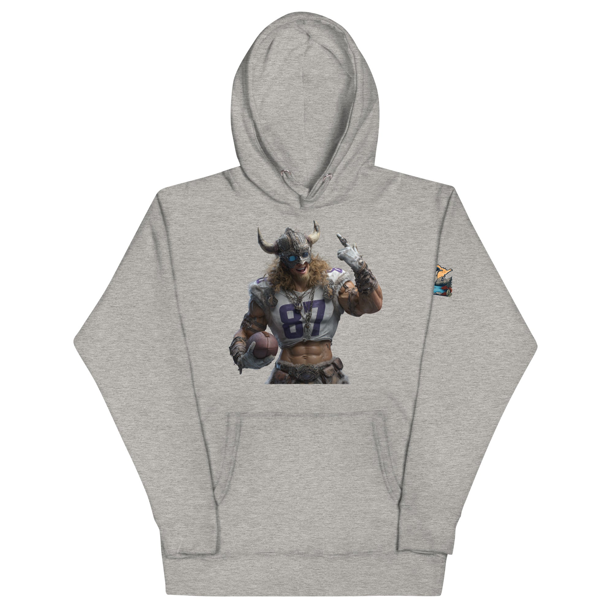 Viking 10 M Unisex Hoodie Carbon Grey