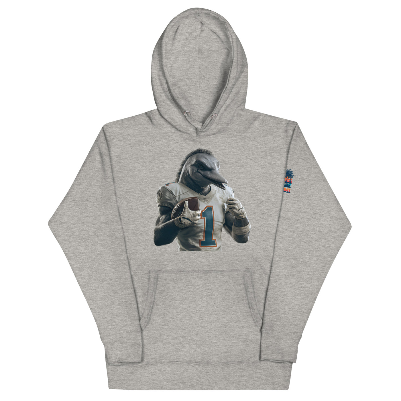 Dolphin 8 M Unisex Hoodie Carbon Grey