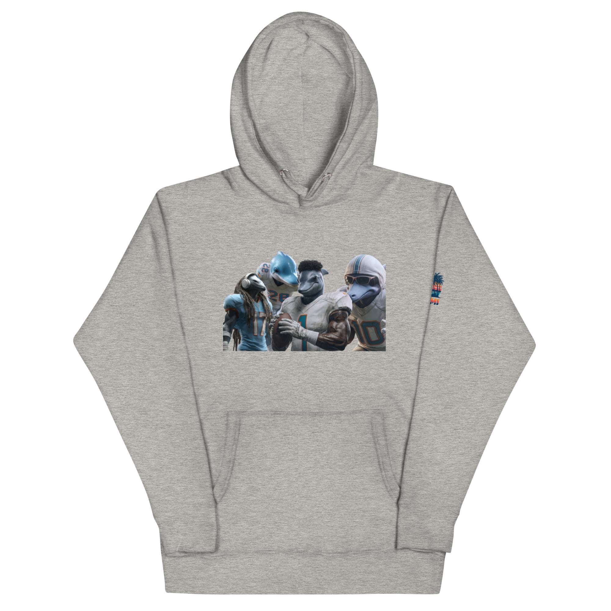 Dolphin 12 M Unisex Hoodie Carbon Grey