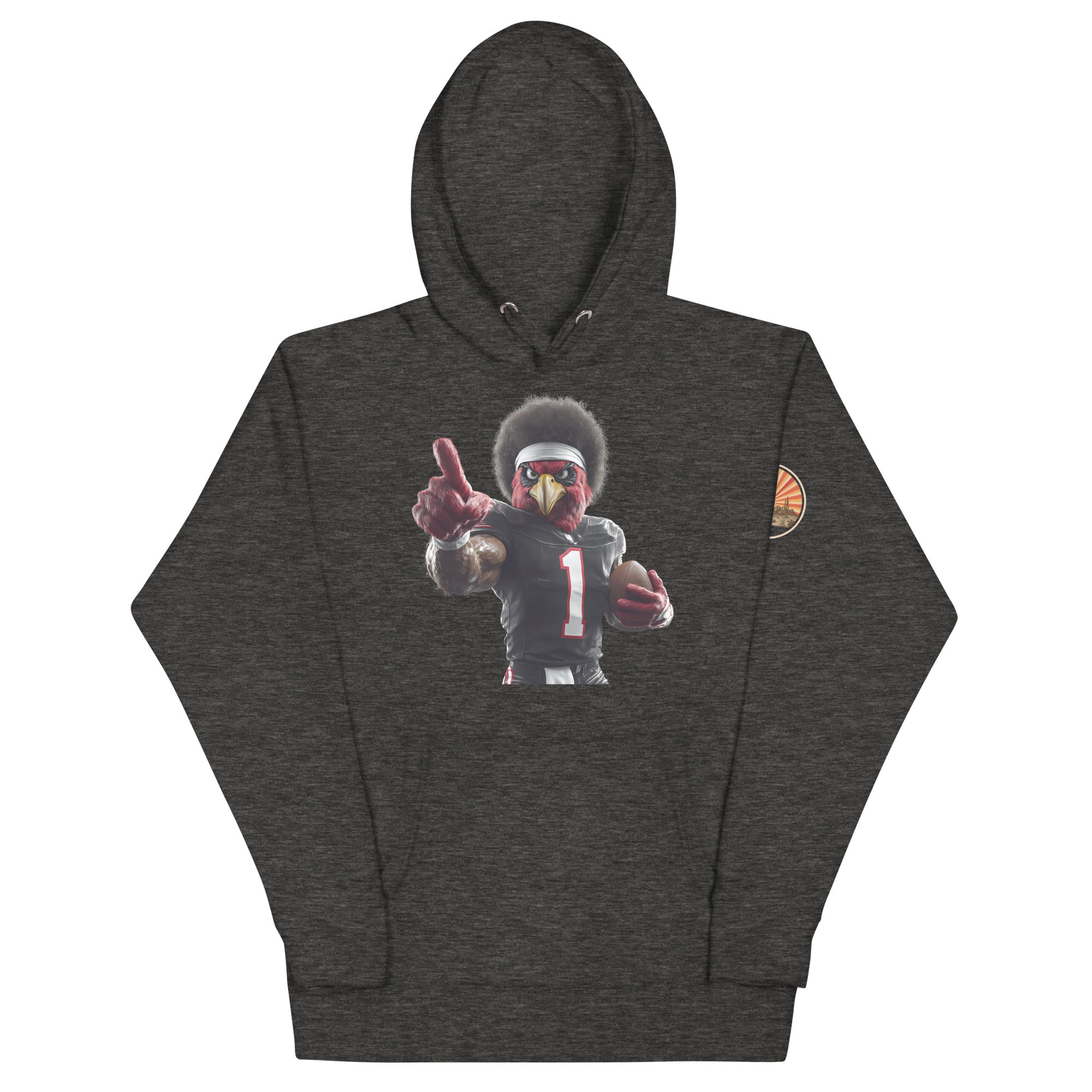 Cardinal 6 men Unisex Hoodie Charcoal Heather