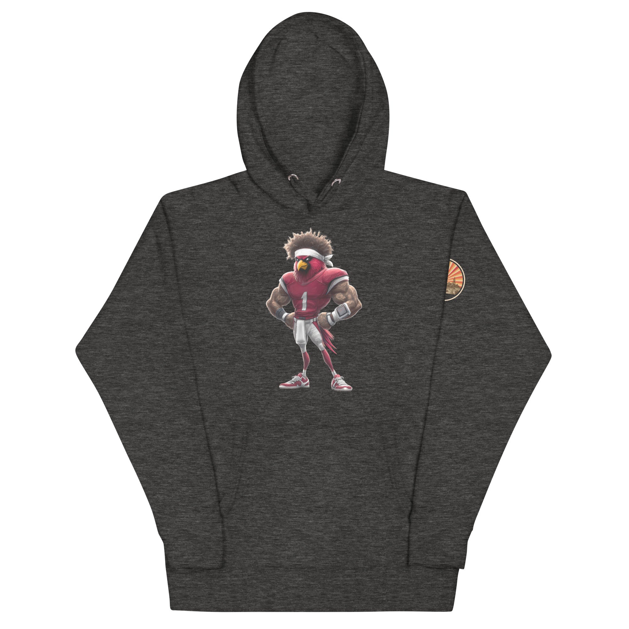 Cardinal 1 Men Unisex Hoodie Charcoal Heather