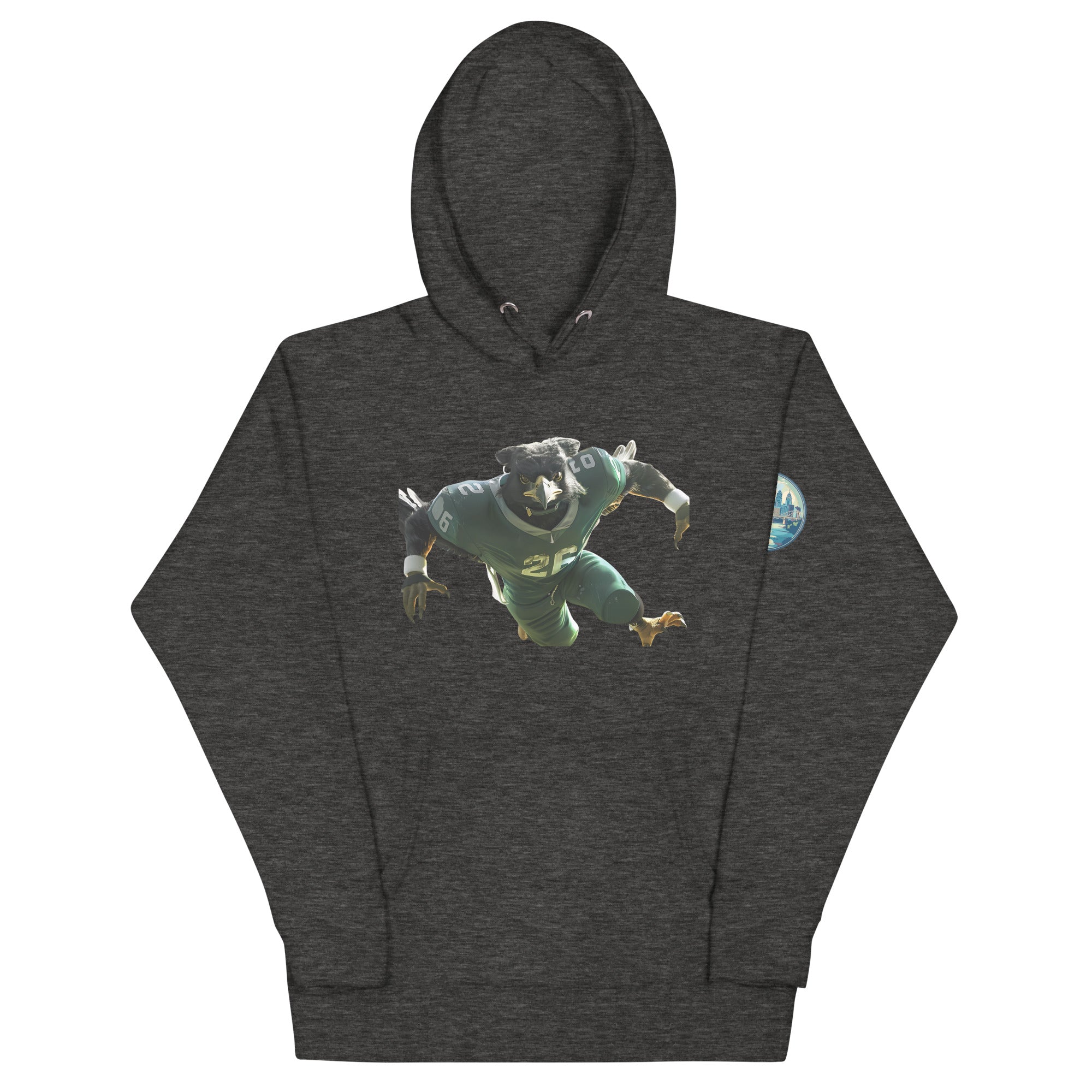 Eagle 3 Men Unisex Hoodie Charcoal Heather