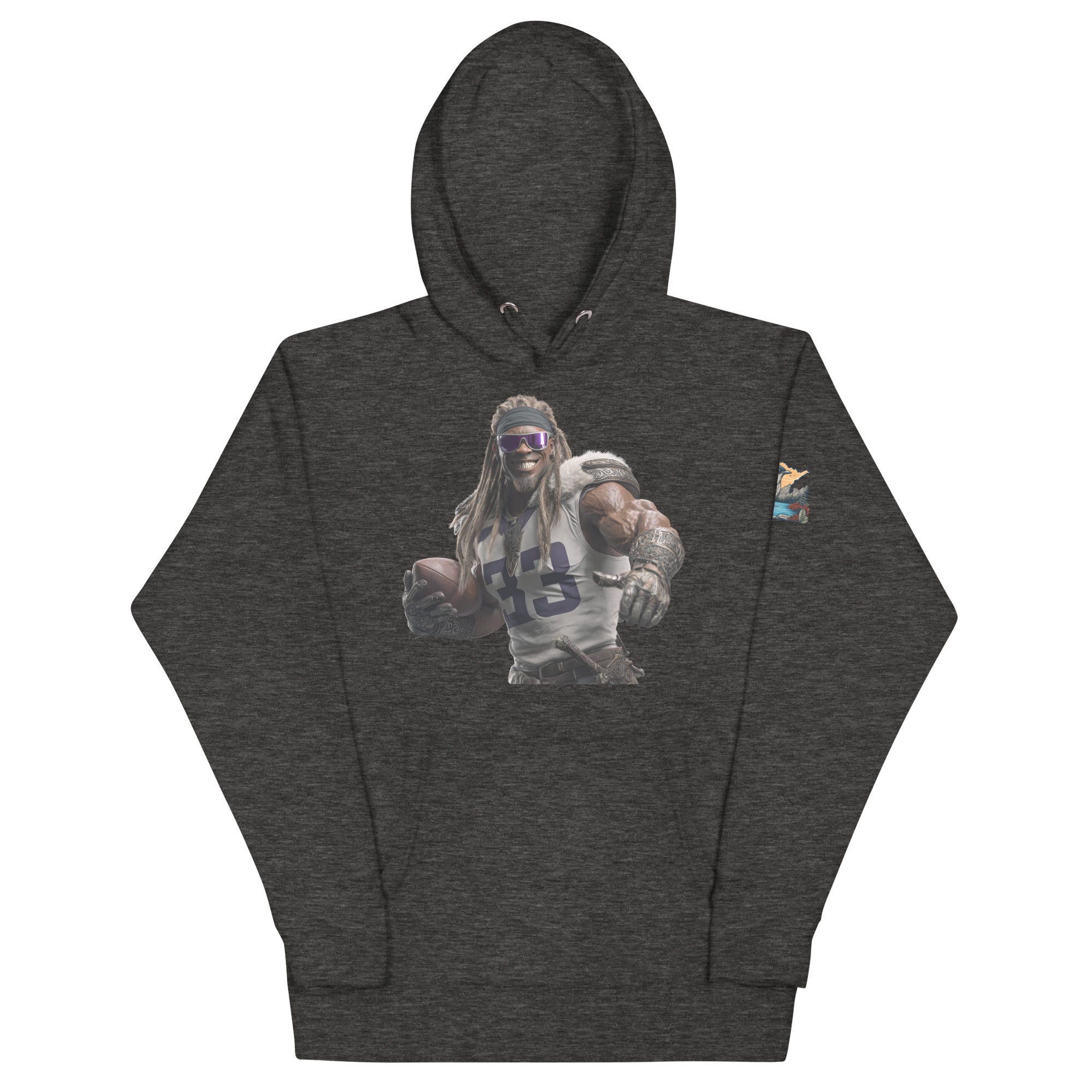 Viking 8 M Unisex Hoodie Charcoal Heather