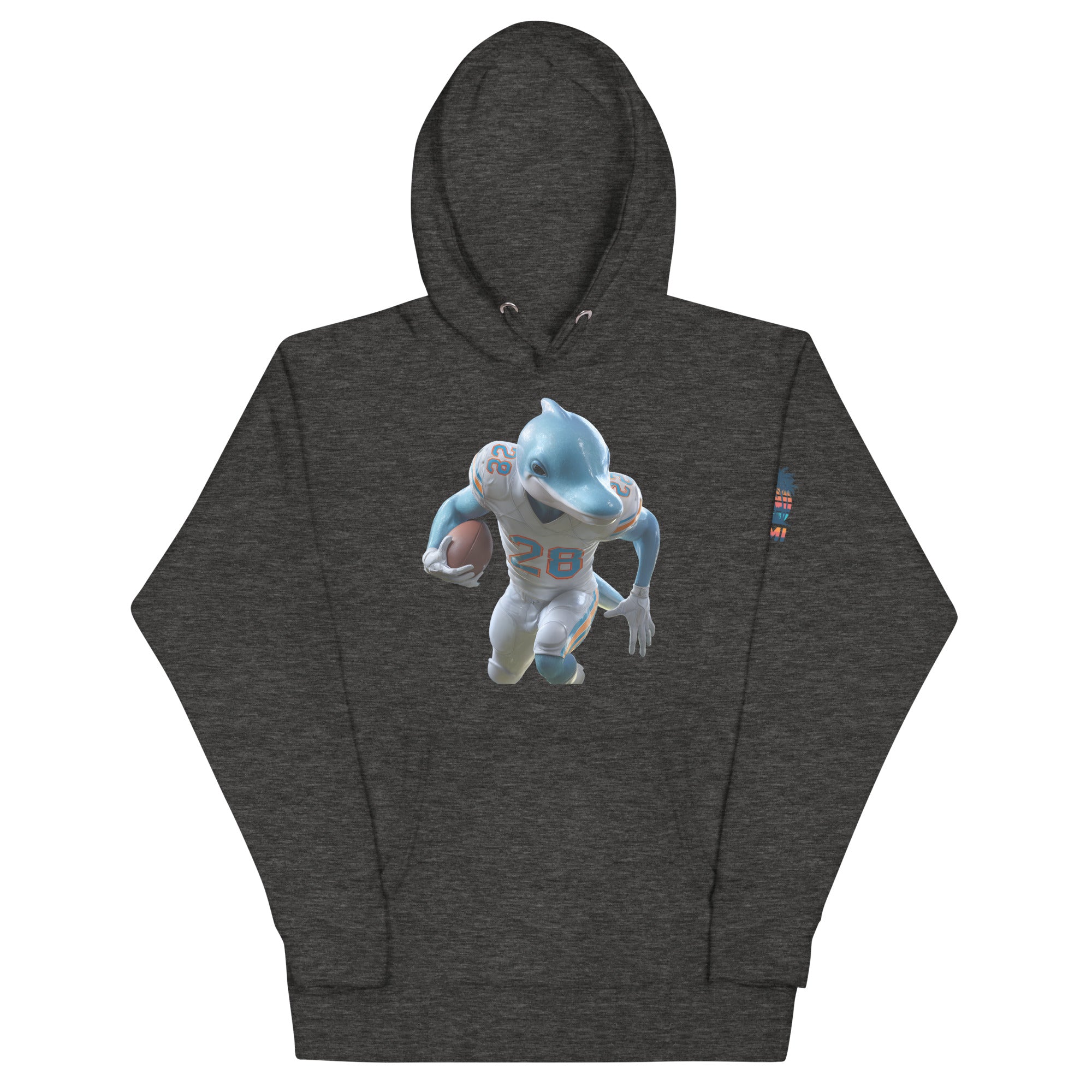 Dolphin 3 M Unisex Hoodie Charcoal Heather