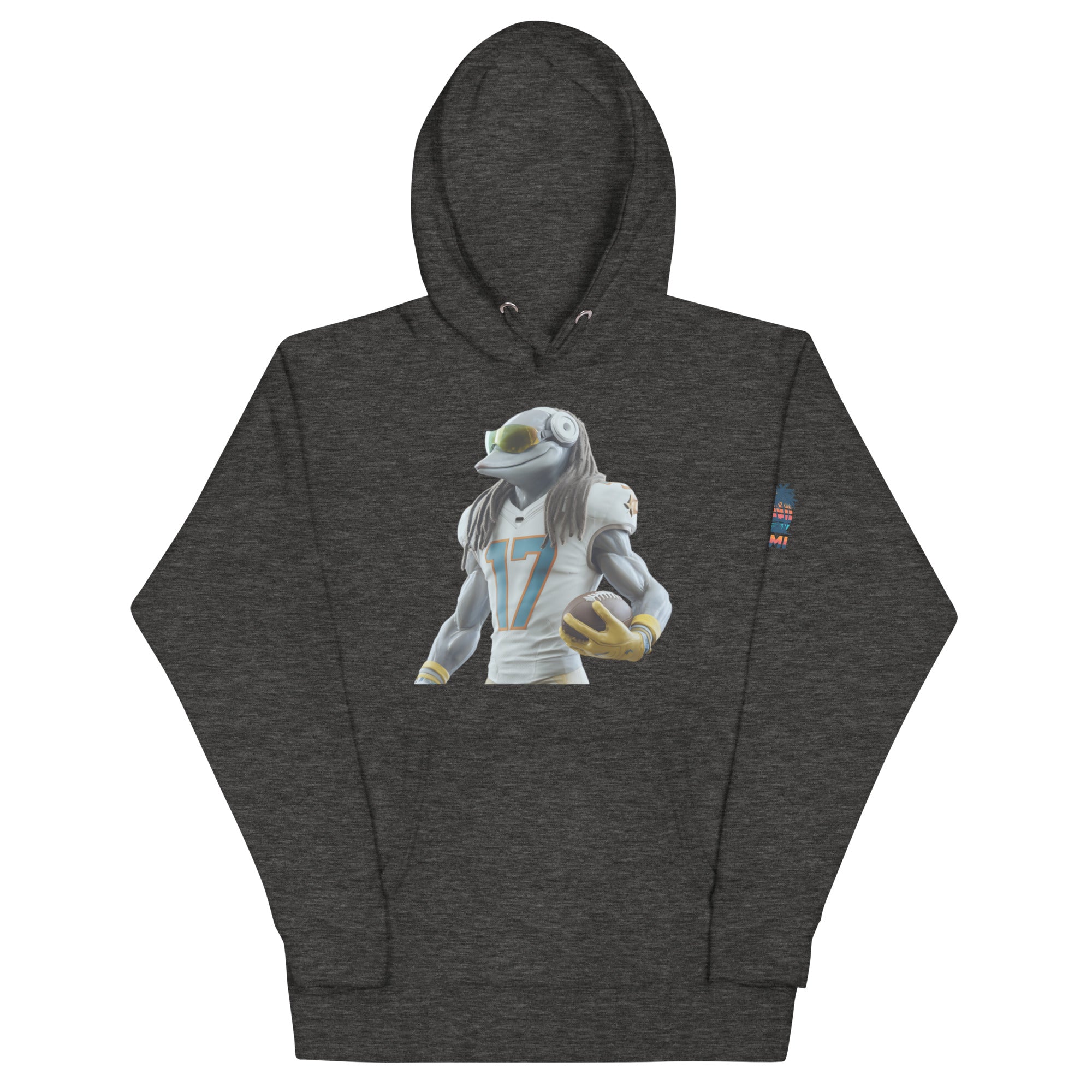 Dolphin 5 M Unisex Hoodie Charcoal Heather