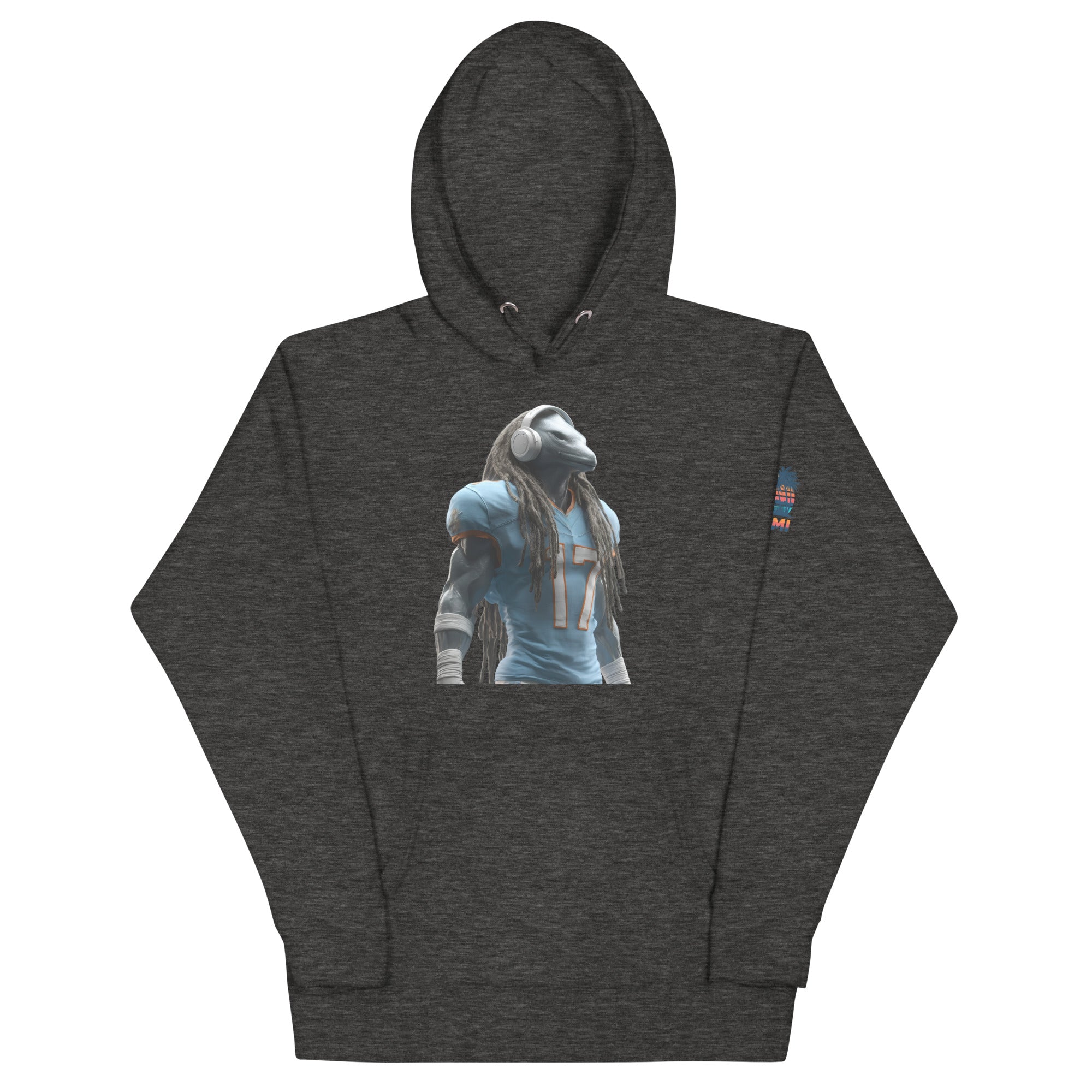 Dolphin 6 M Unisex Hoodie Charcoal Heather