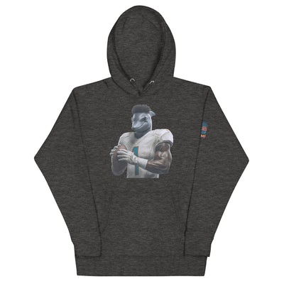 Dolphin 7 M Unisex Hoodie Charcoal Heather