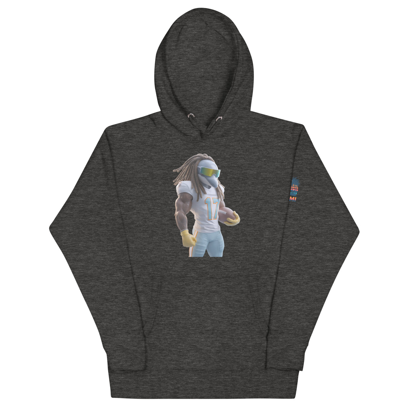 Dolphin 11 M Unisex Hoodie Charcoal Heather
