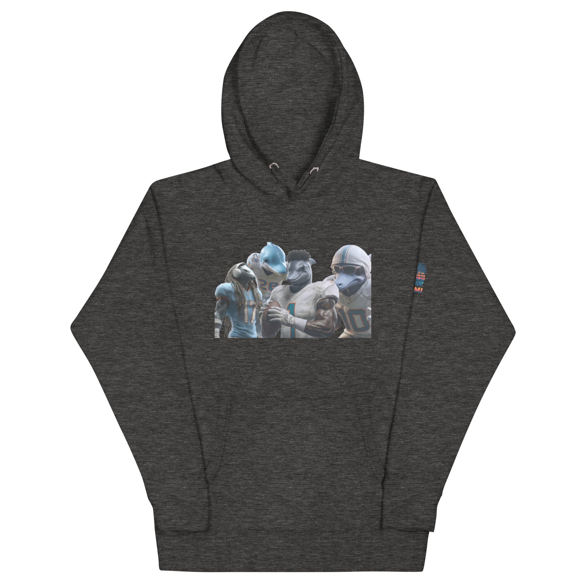 Dolphin 12 M Unisex Hoodie Charcoal Heather