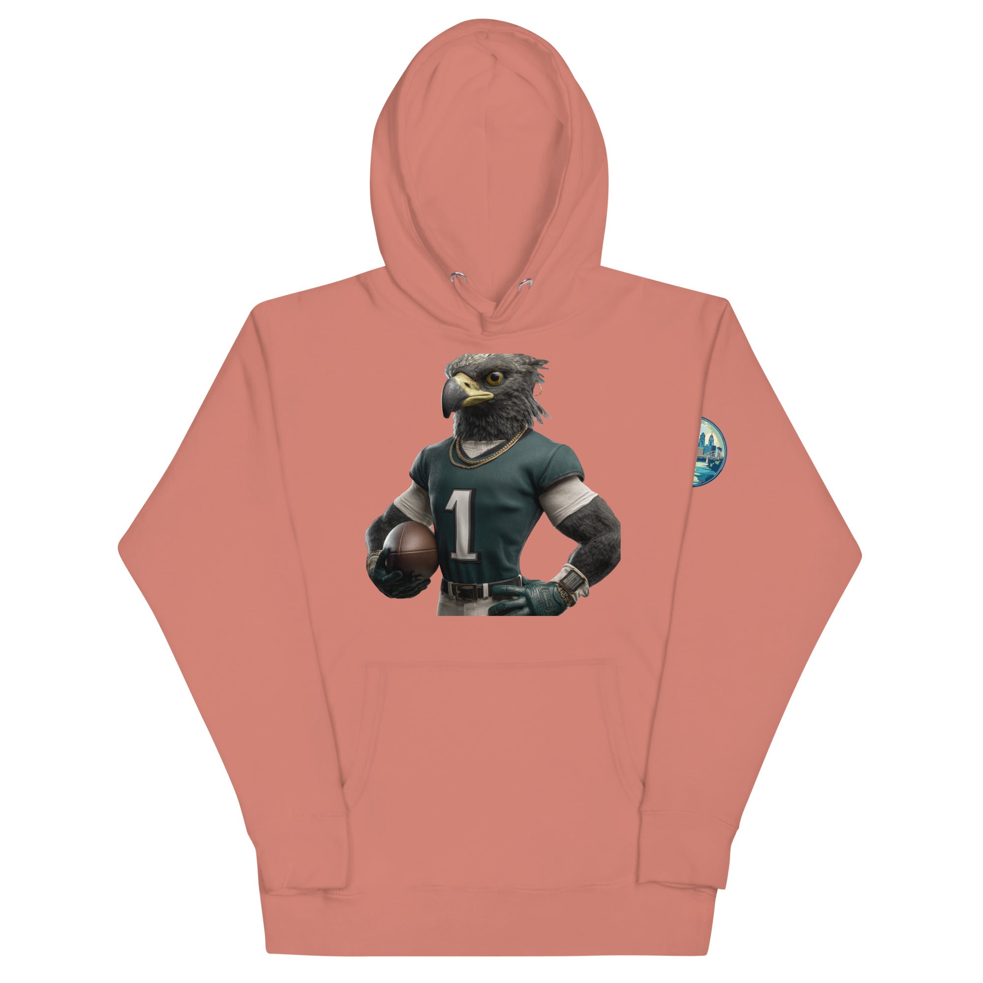 Eagle 4 Men Unisex Hoodie Dusty Rose