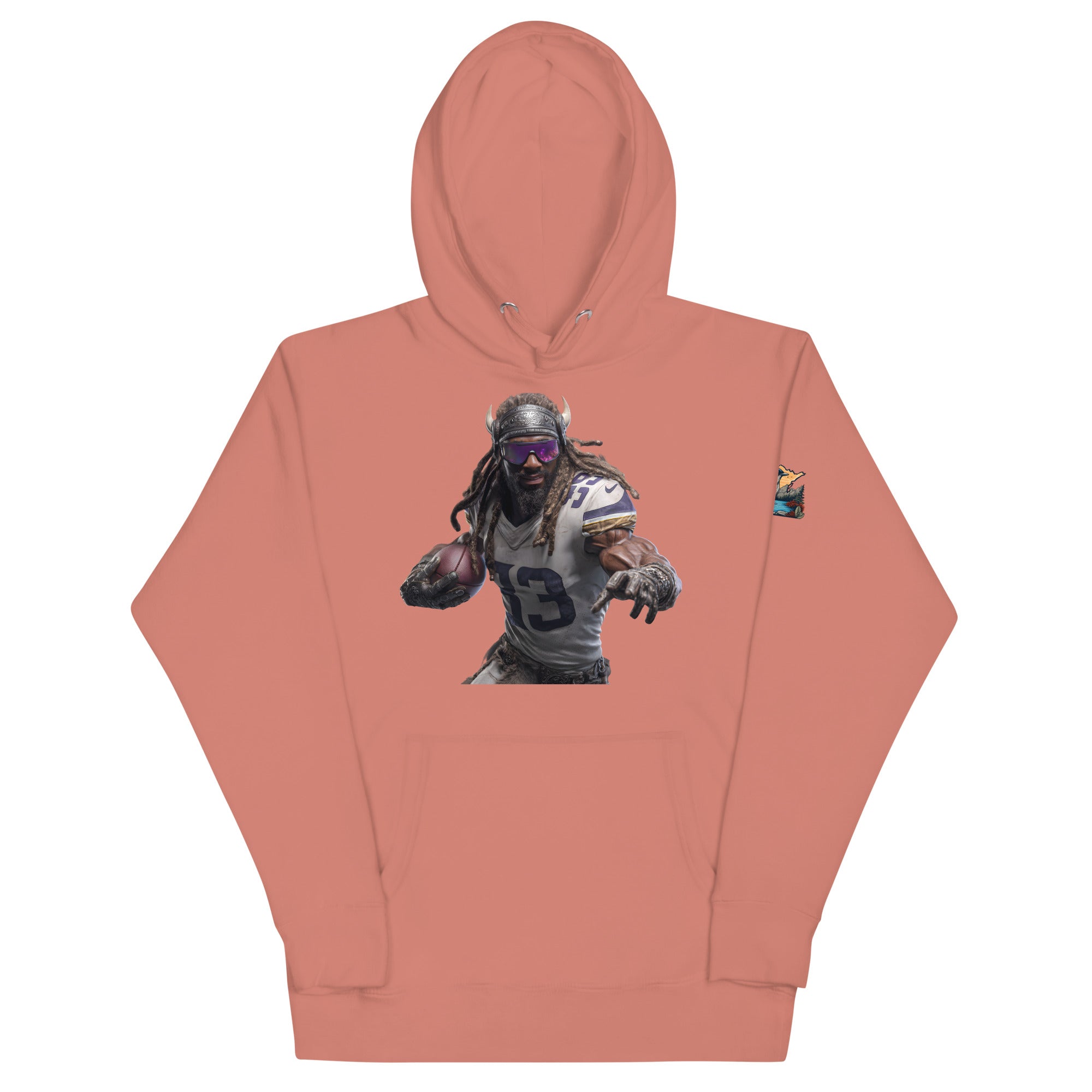 Viking 3 M Unisex Hoodie Dusty Rose