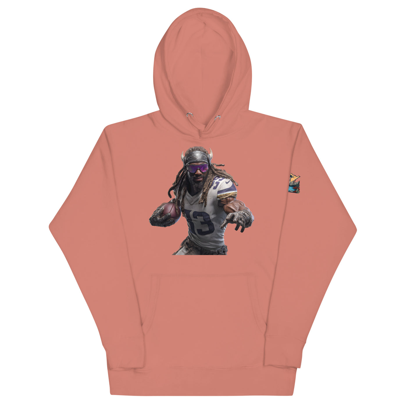 Viking 3 M Unisex Hoodie Dusty Rose