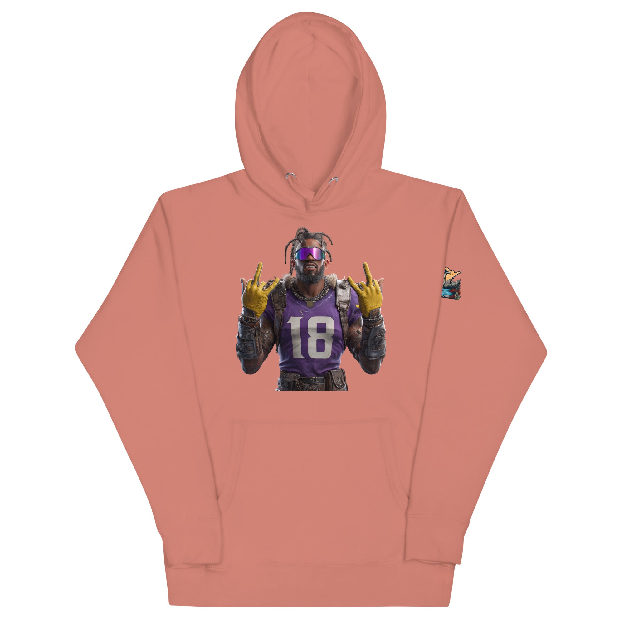 Viking 4 M Unisex Hoodie Dusty Rose