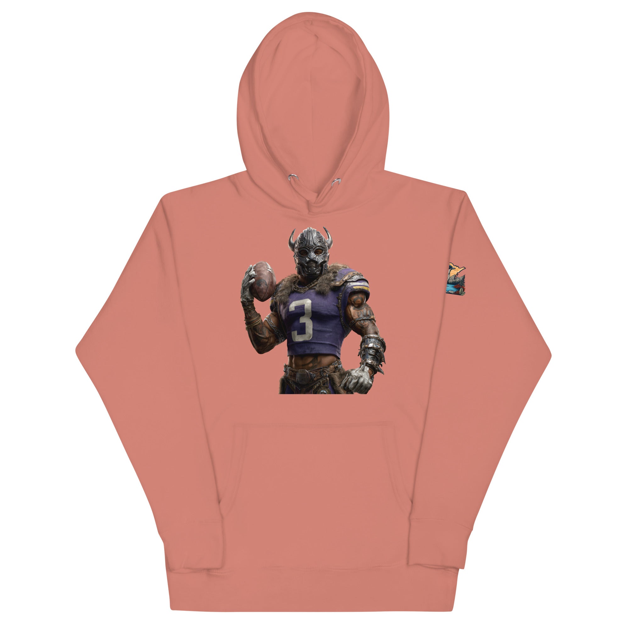 Viking 7 M Unisex Hoodie Dusty Rose