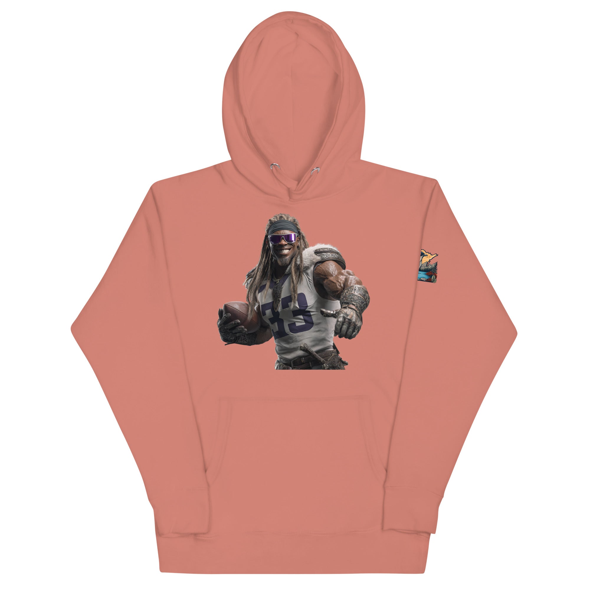 Viking 8 M Unisex Hoodie Dusty Rose