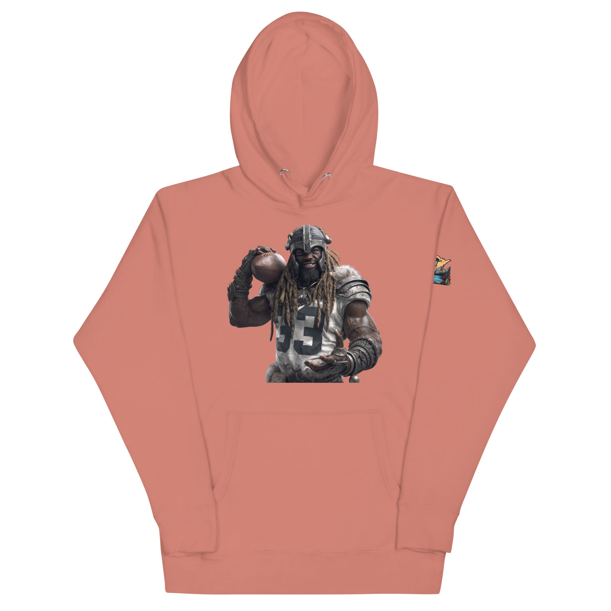 Viking 9 M Unisex Hoodie Dusty Rose