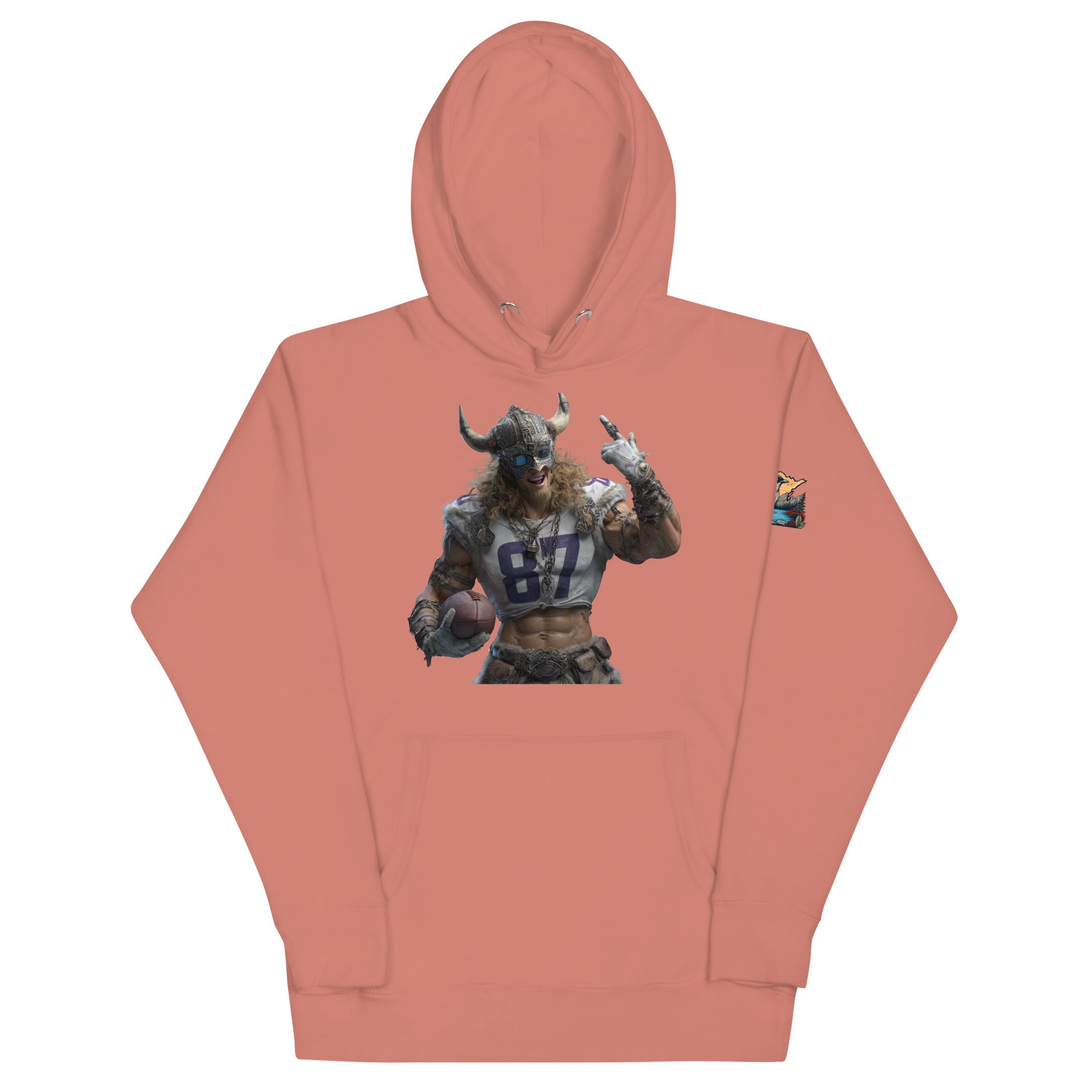 Viking 10 M Unisex Hoodie Dusty Rose
